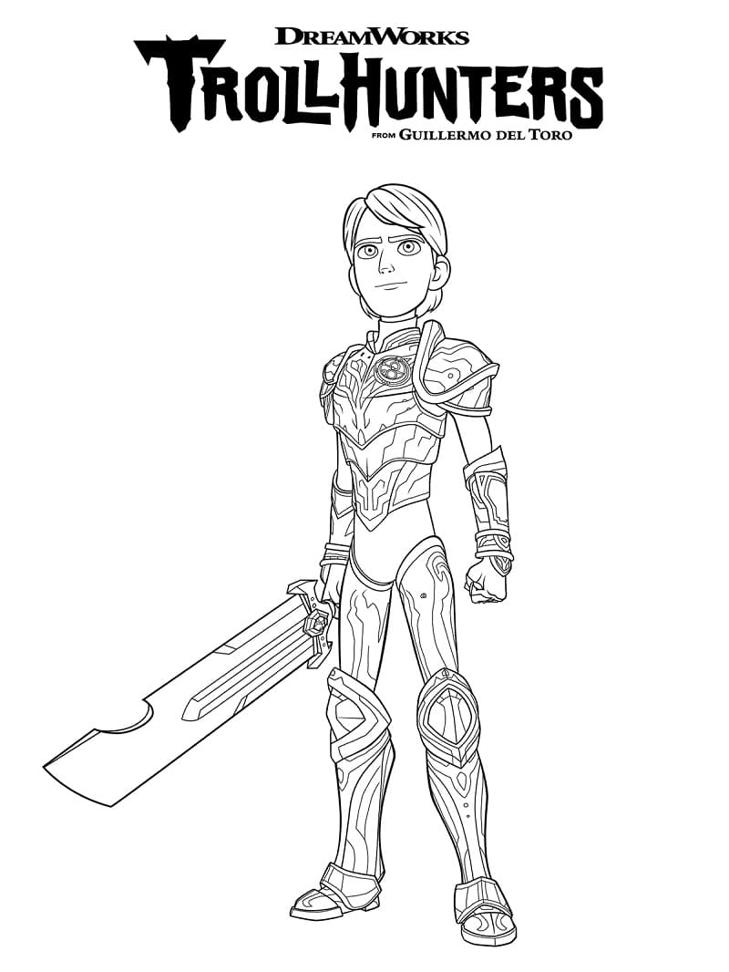 Jim Lake Jr Trollhunters Coloring Page Download Print Or Color Online For Free