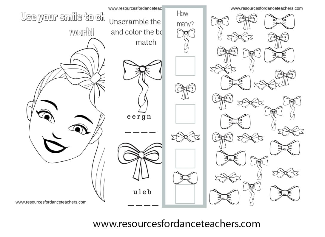 Jojo Siwa Coloring Pages Printable