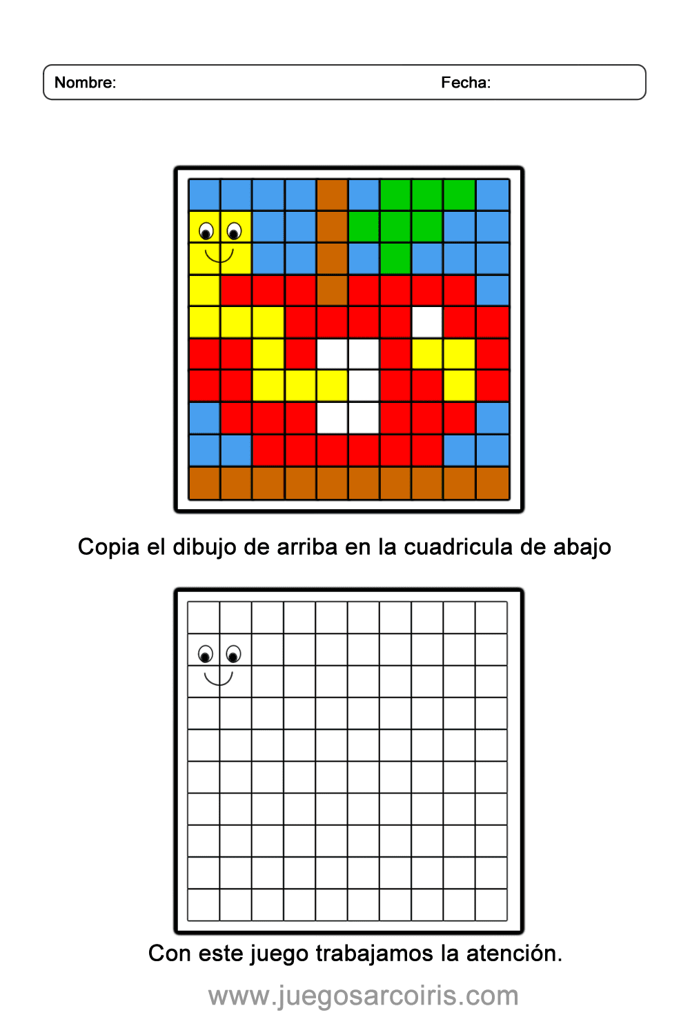 Cuadrado Para Colorear Printable