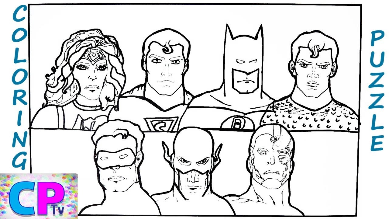 Justice League Coloring Pages For Superhero