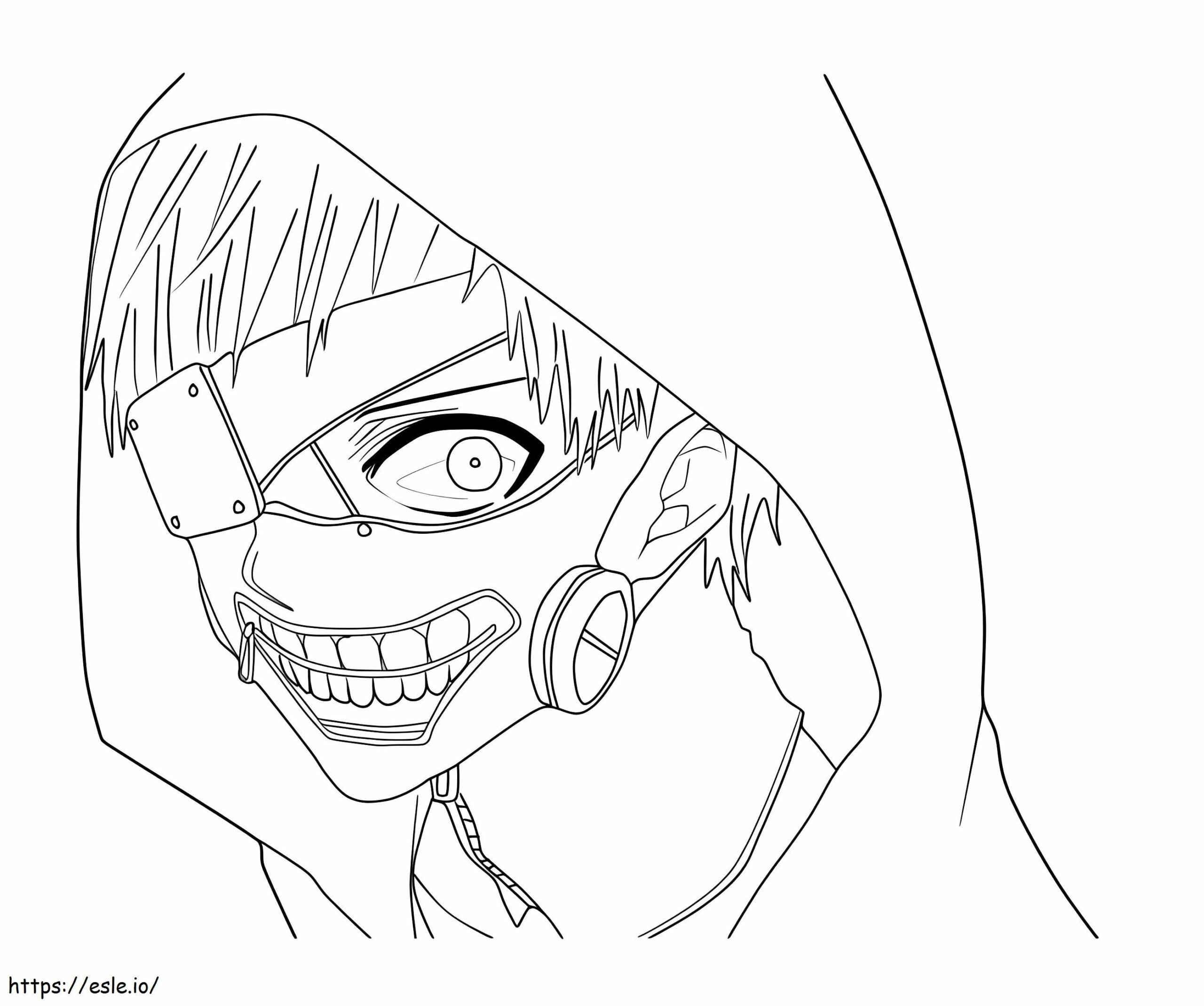Kaneki Ken De Tokyo Ghoul Coloring Page