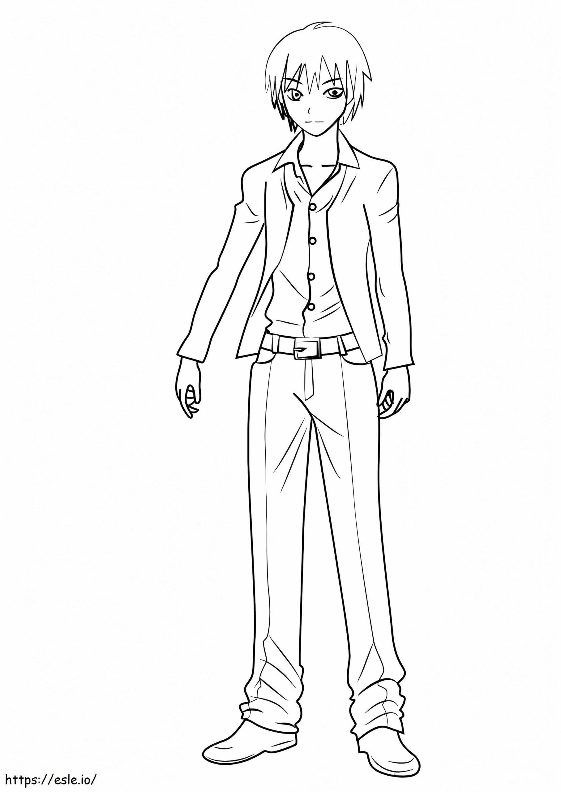 Karma In Assassination Classroom Coloring Page