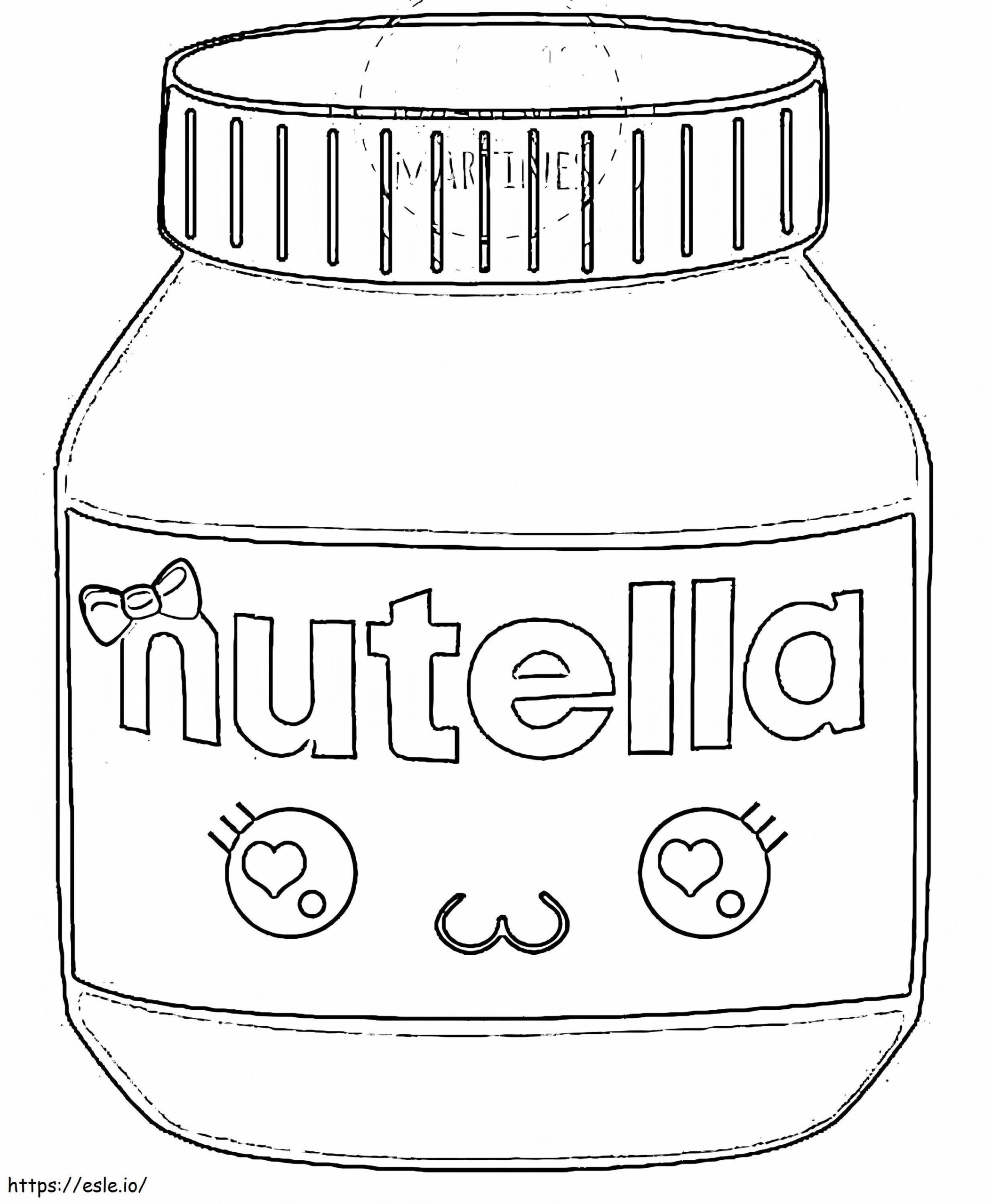Nutella Coloring Pages Printable
