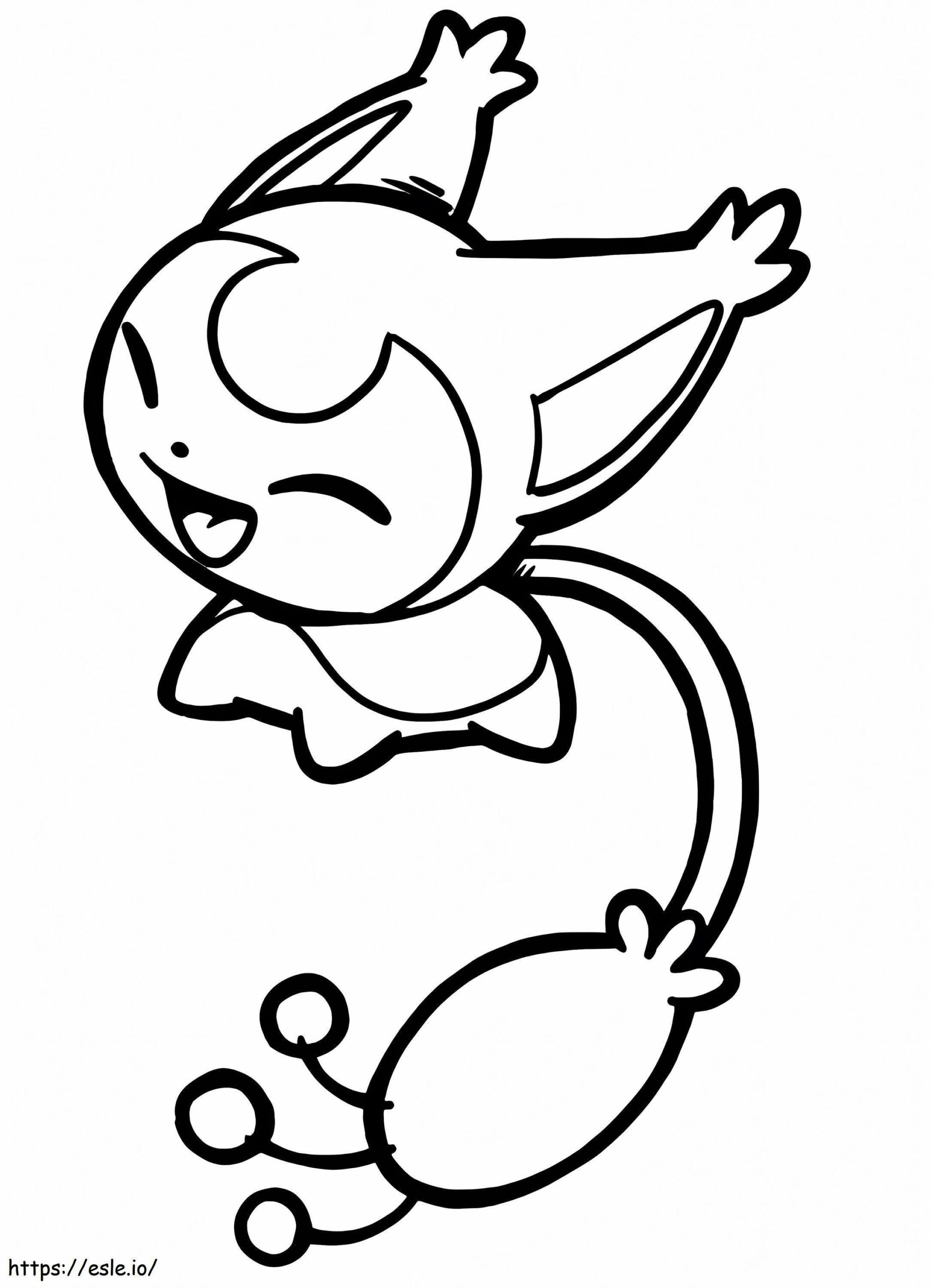 Kawaii Skitty Pokemon Coloring Page