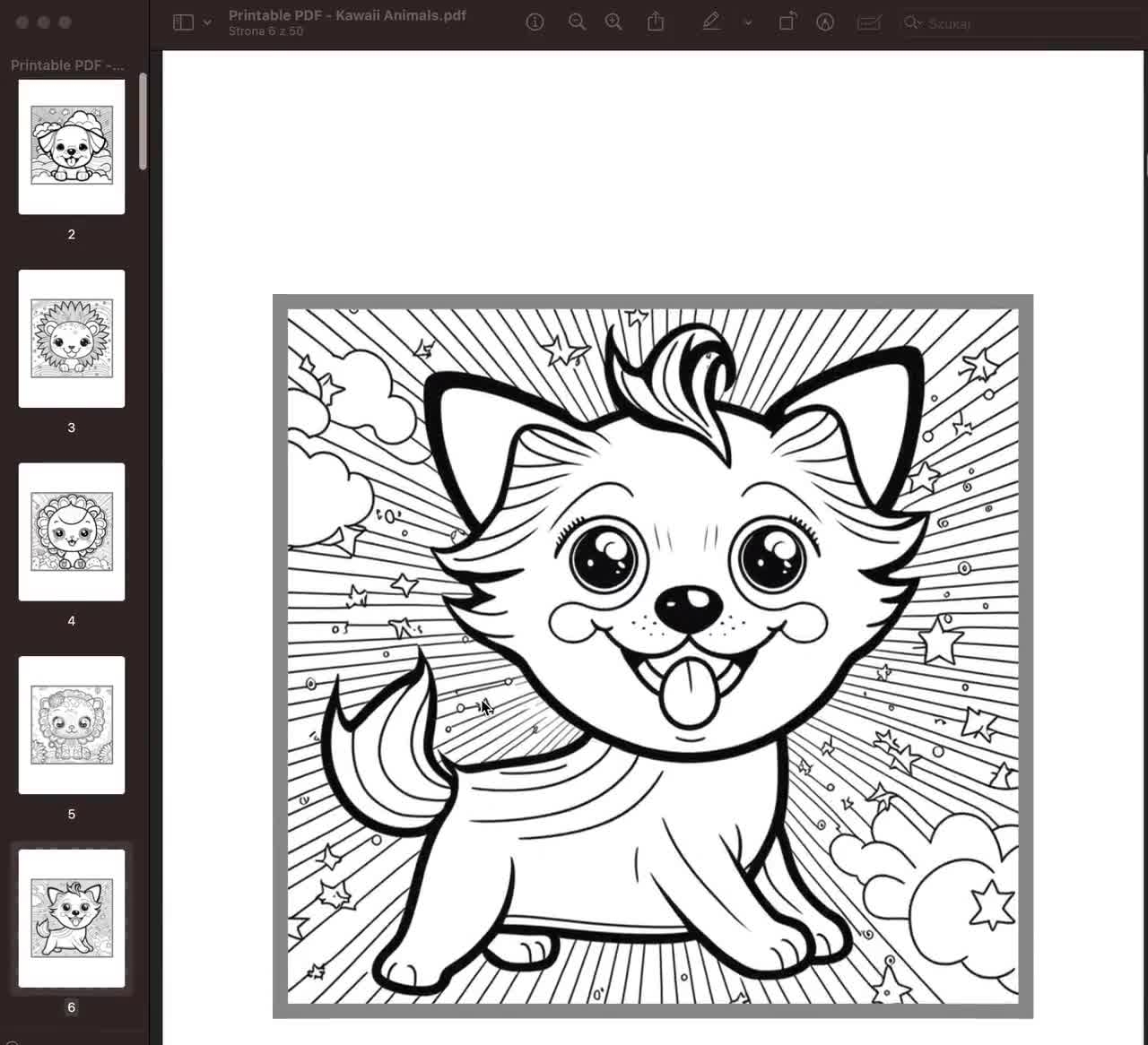 Anime Cat Boy Lg Coloring Page