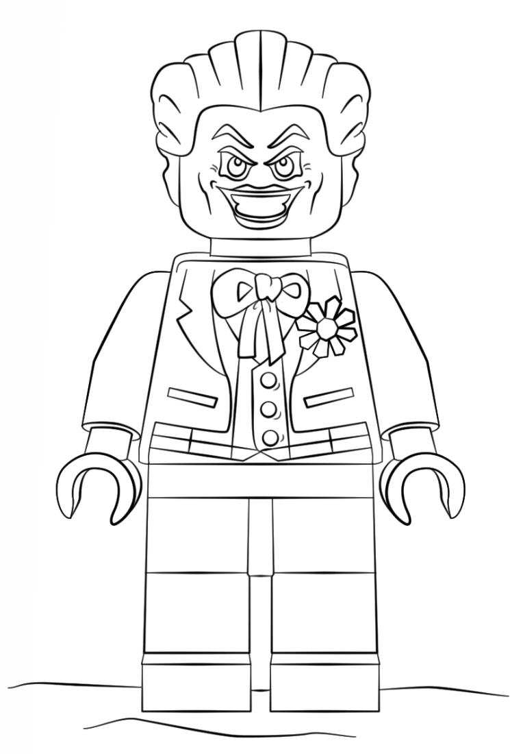 Kids n fun Coloring Page Lego Batman Movie Lego Joker