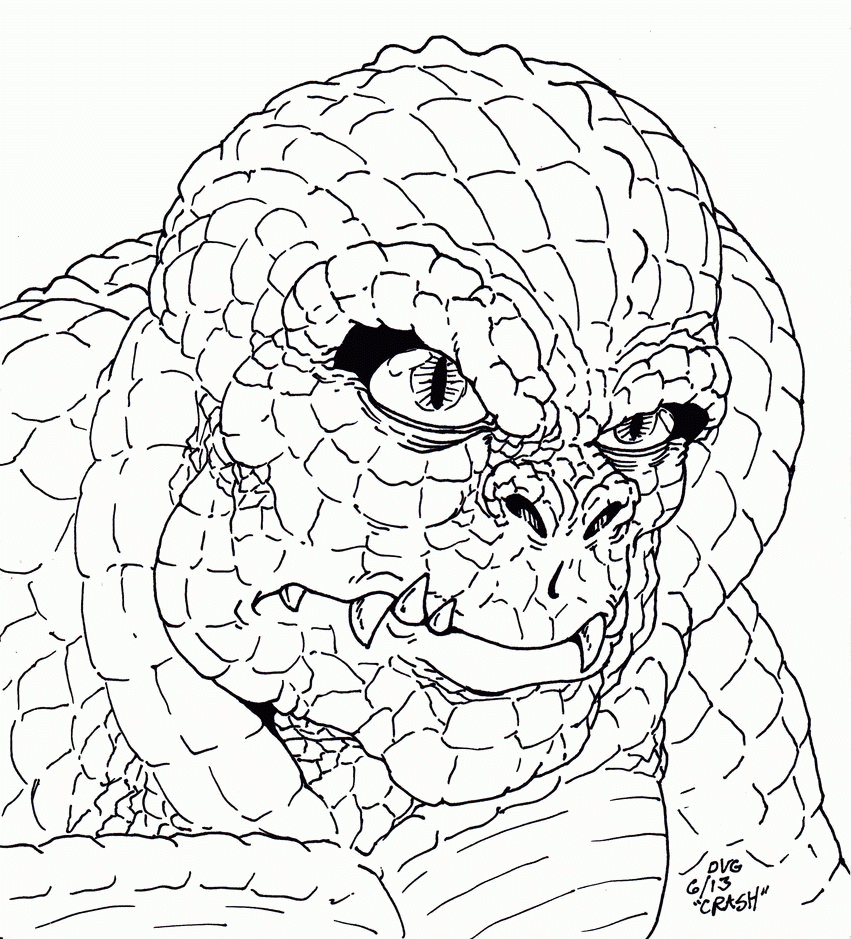 Killer Croc Coloring Page 632962