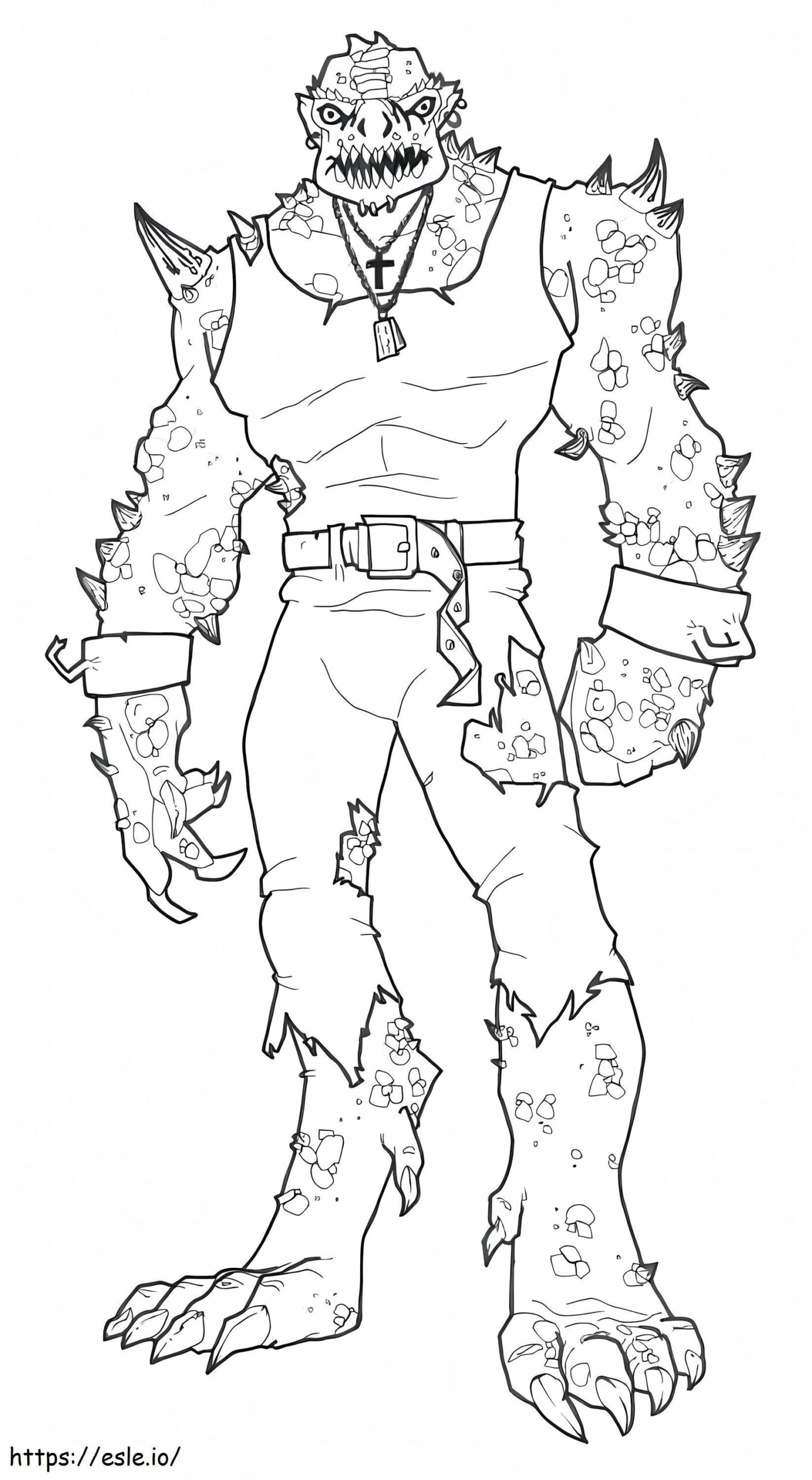 KillerCroc Coloring Page