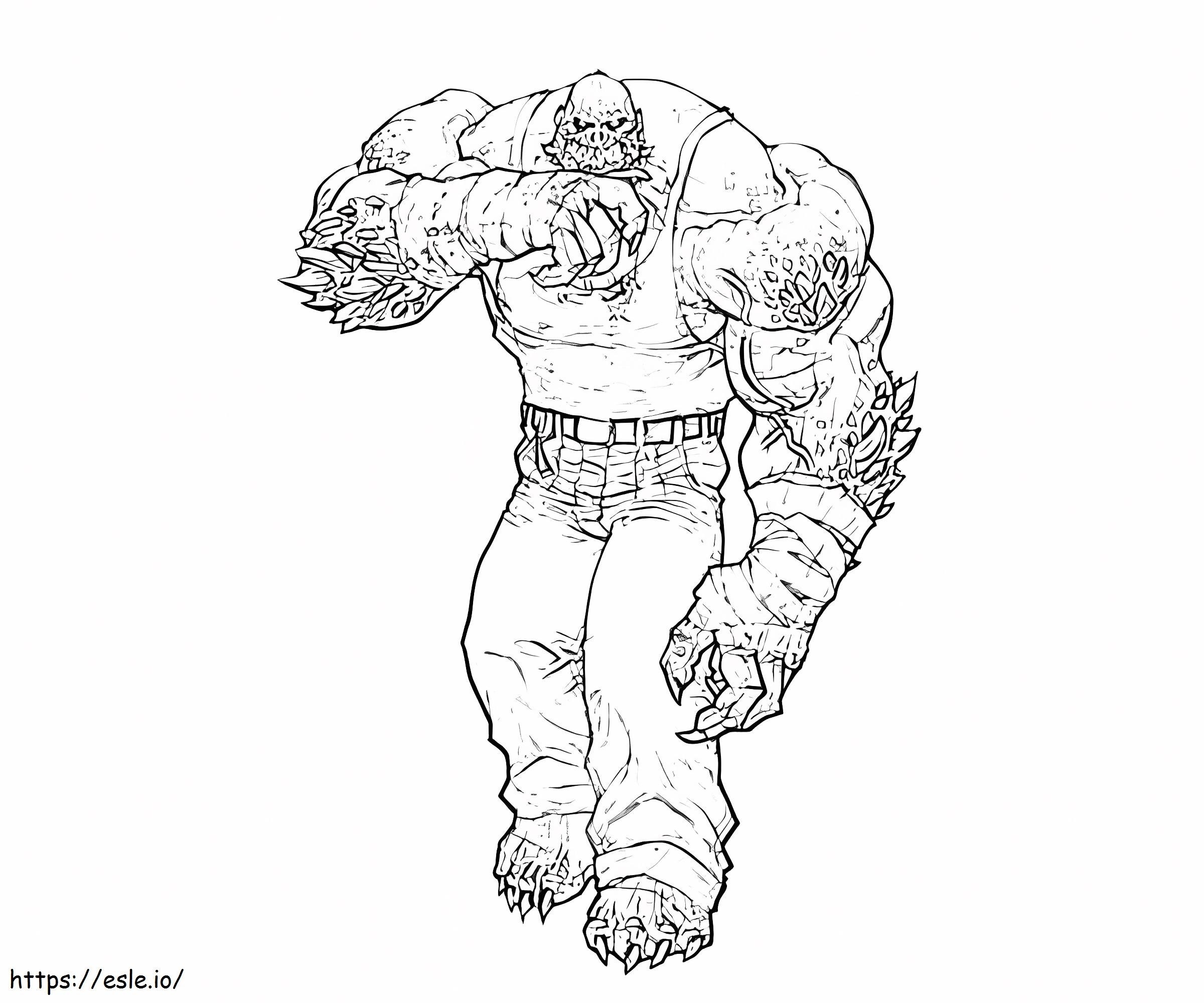 KillerCroc Walking Coloring Page