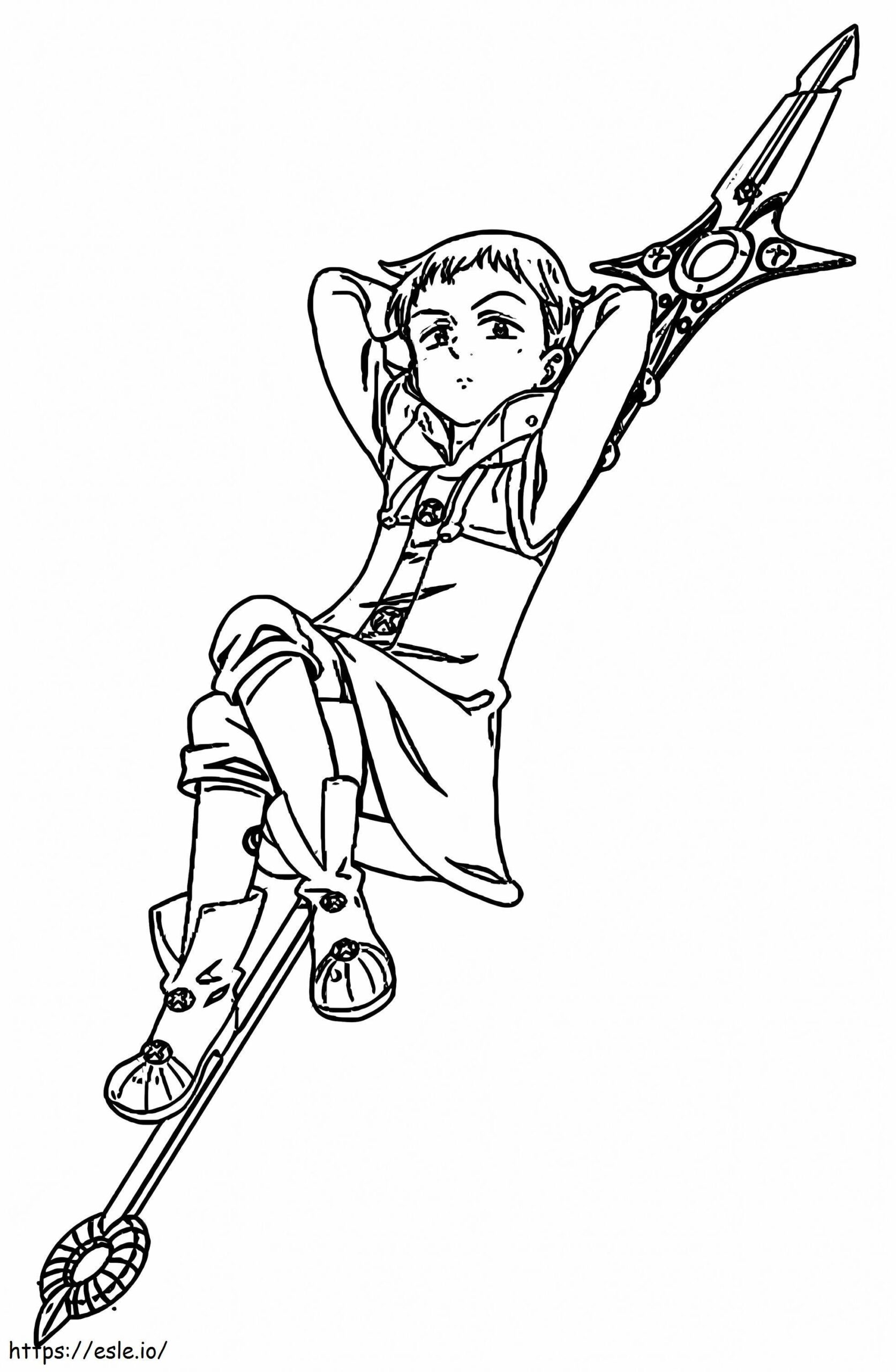 King From 7 Deadly Sins 9 Coloring Page