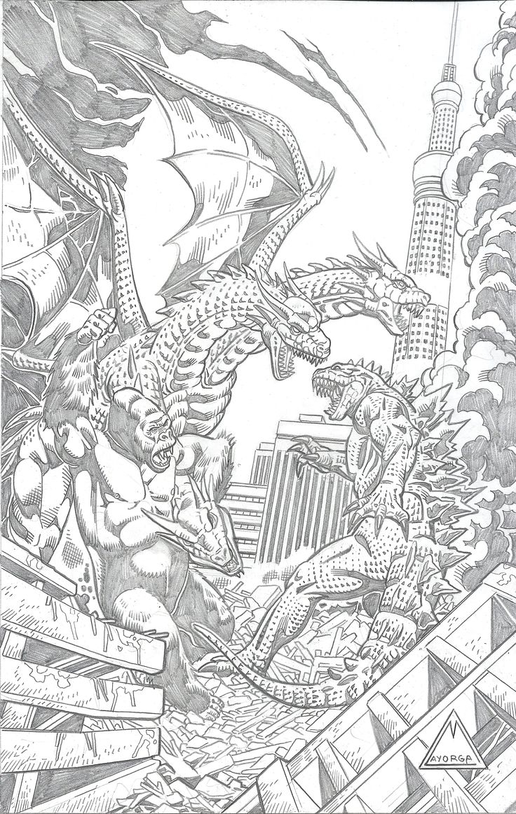 KING KONG AND GODZILLA VS GHIDORAH