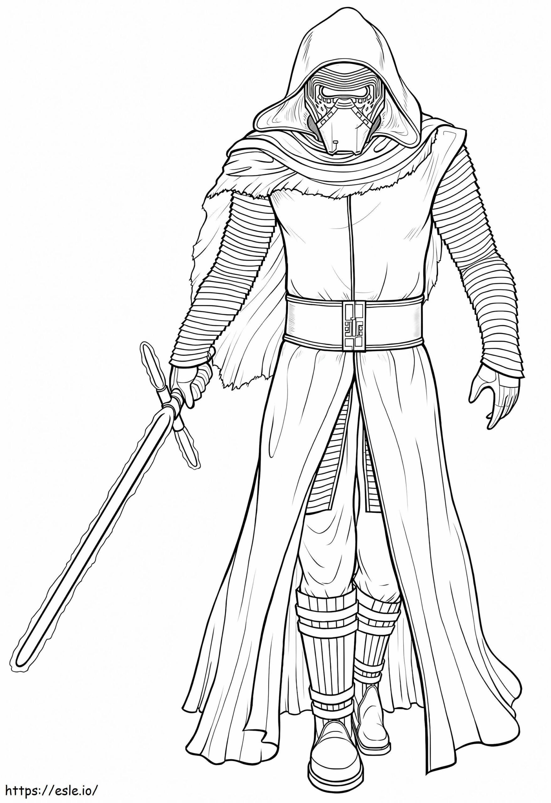 Kylo Ren Coloring Page