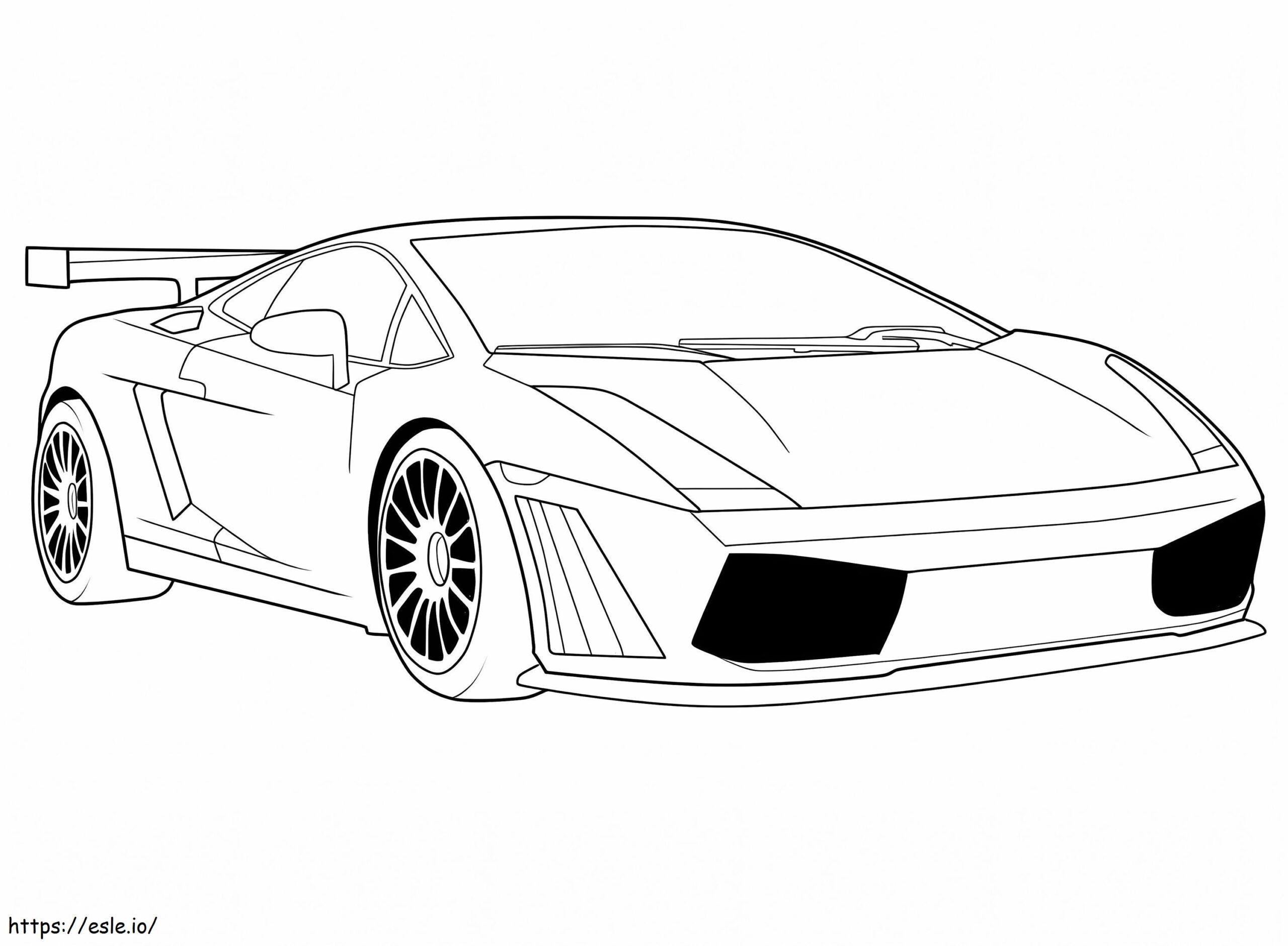 Lamborghini 1 Coloring Page