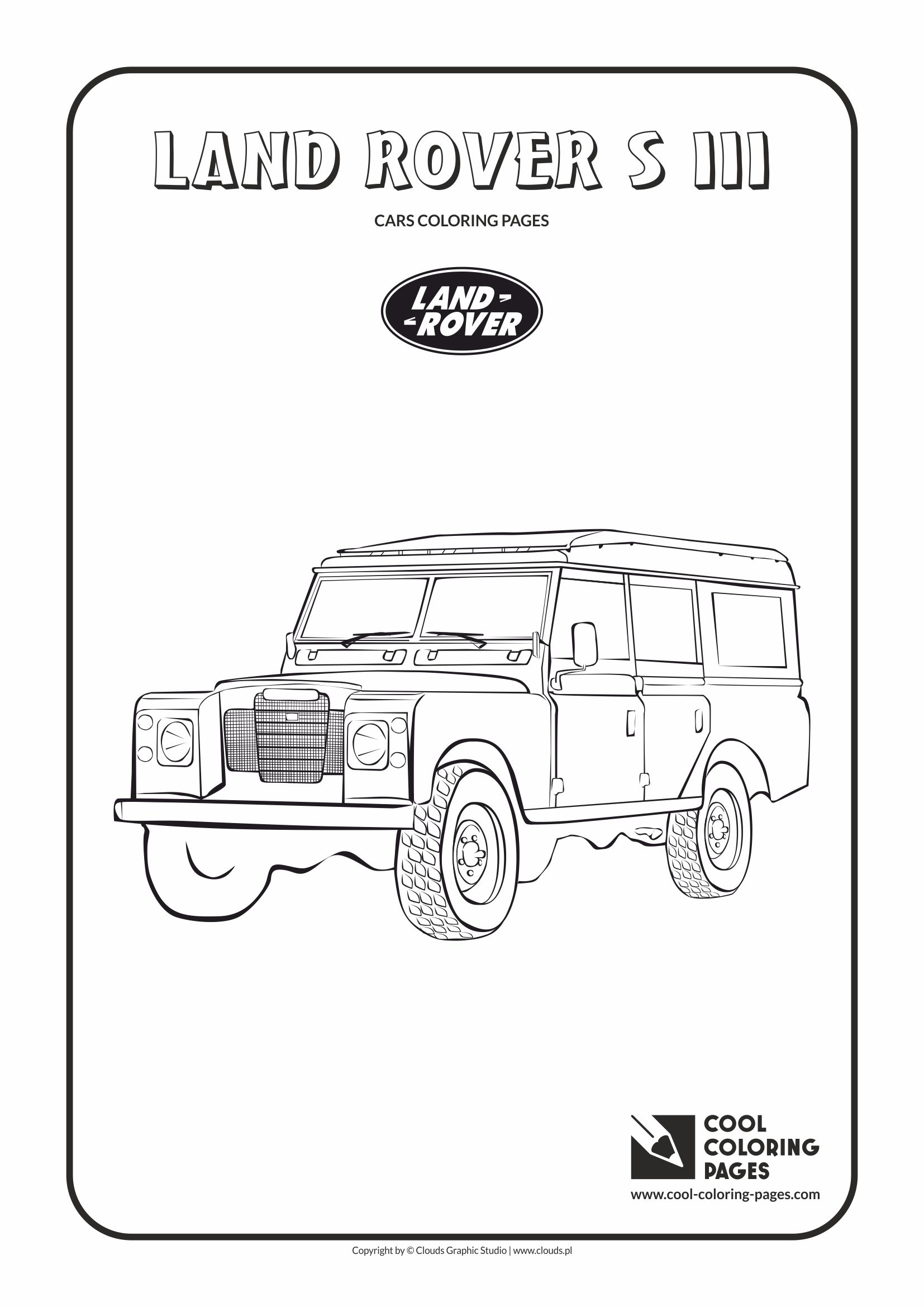 Land Rover S III Coloring Page