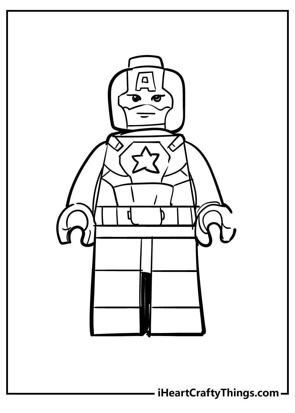 Lego Avengers Coloring Pages For Superhero