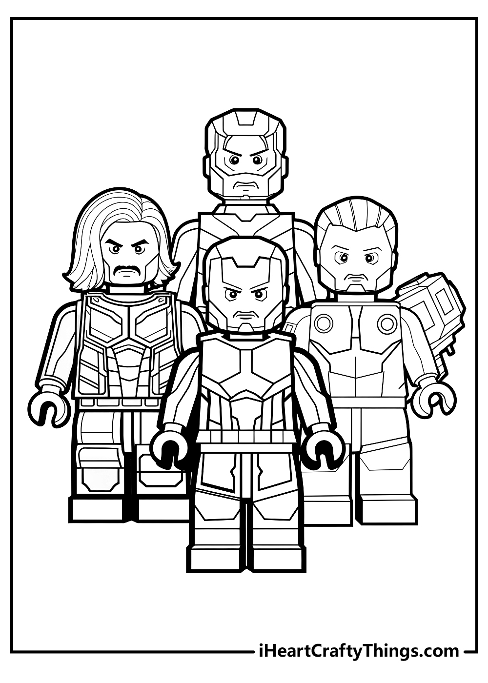 Lego Avengers Coloring Pages 15 Free Printables 