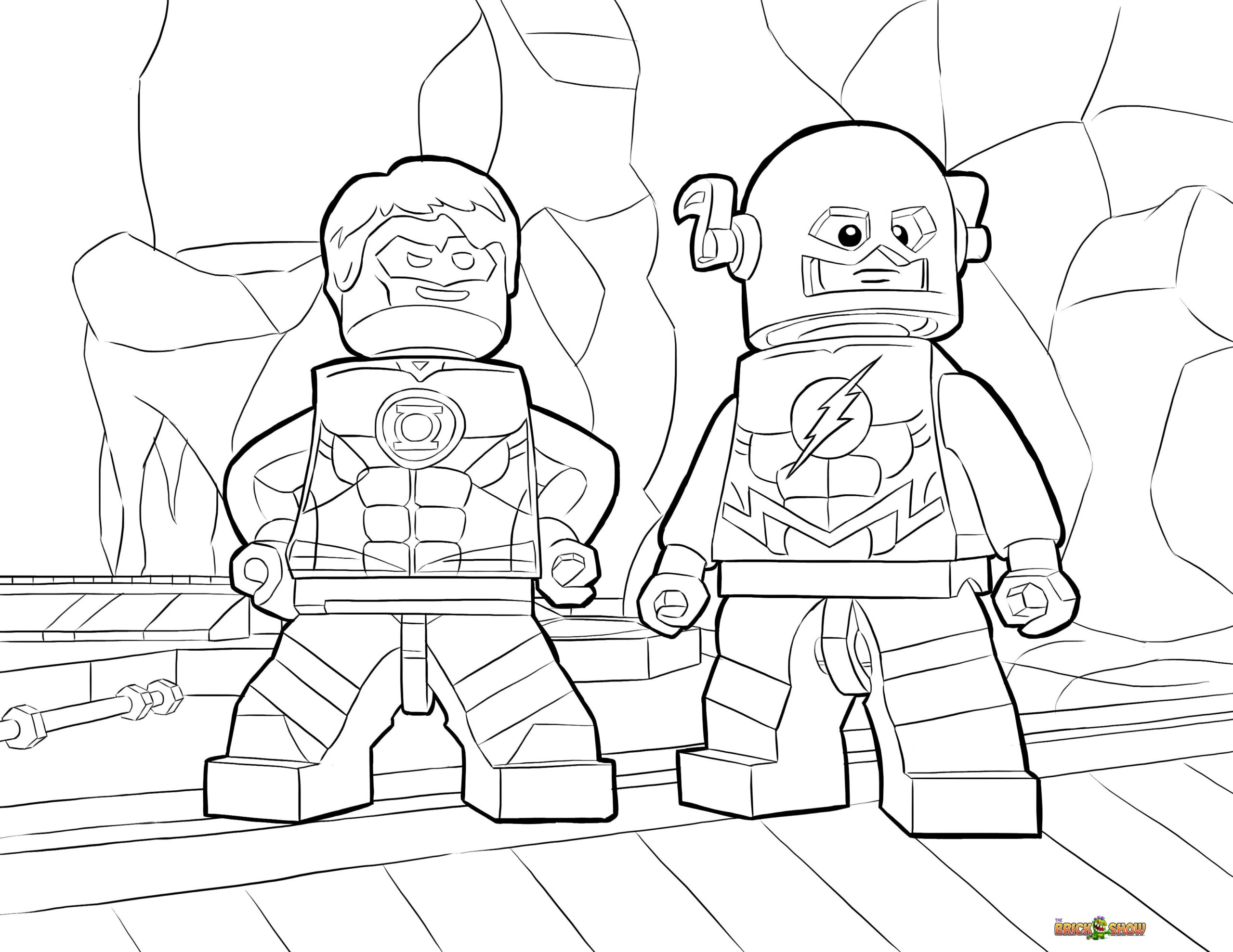 Lego Superheroes Coloring Pages Printable