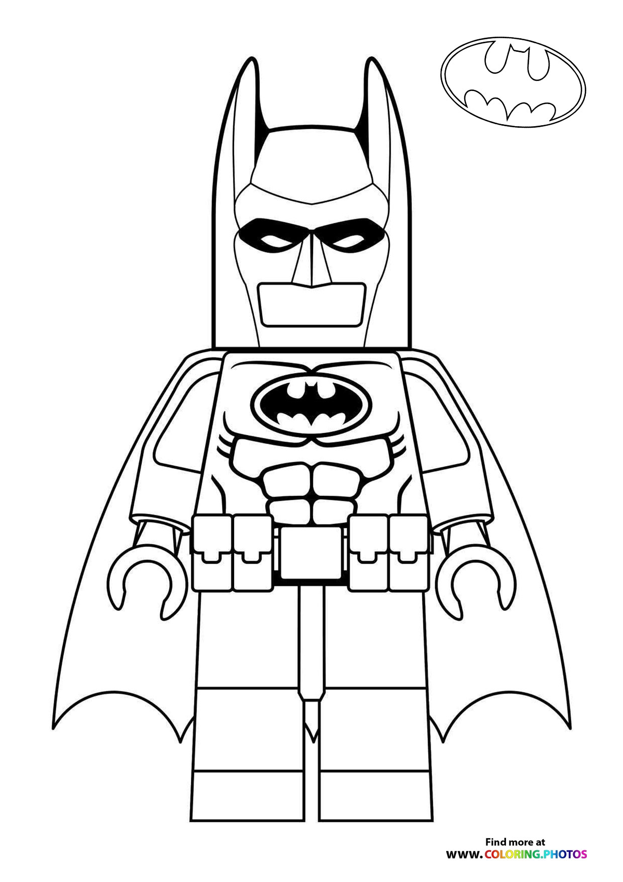 Lego Batman Coloring Pages For Kids