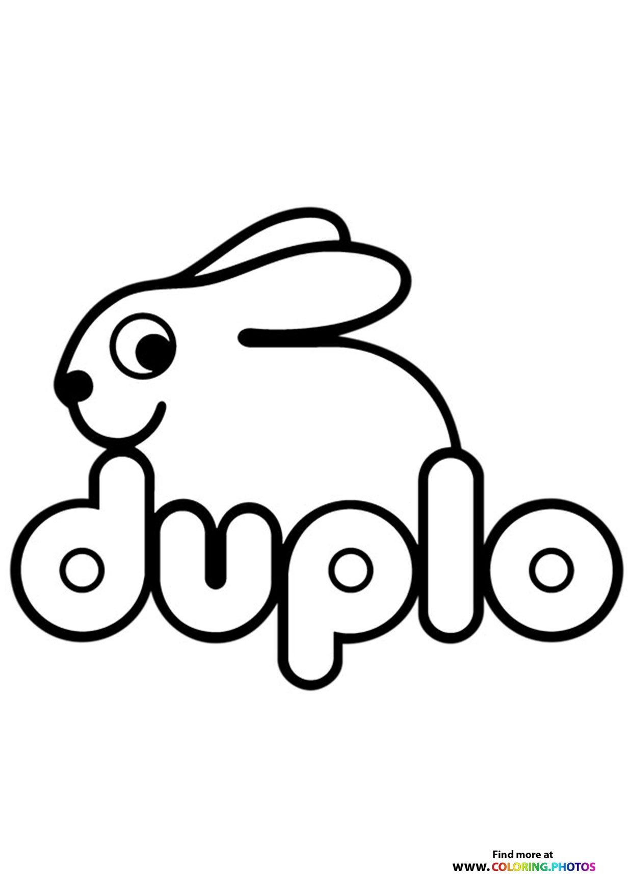 Lego Duplo Logo Coloring Pages For Kids