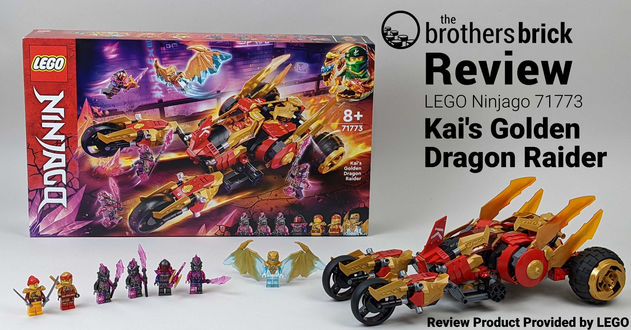 LEGO Ninjago 71773 Kai s Golden Dragon Raider Wacky Racers Have Nothing On This One Review The Brothers Brick The Brothers Brick
