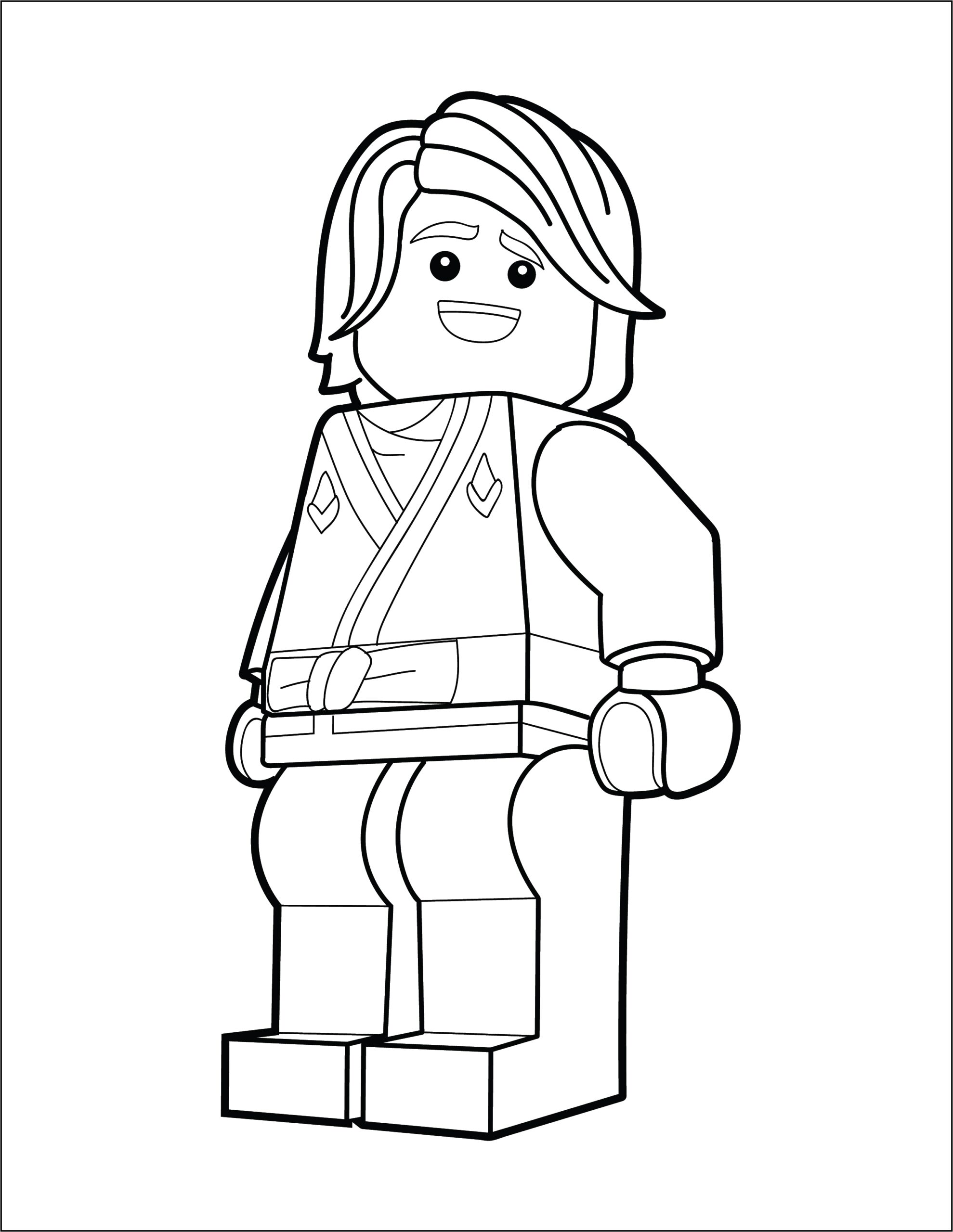 LEGO Ninjago Coloring Page Lloyd The Brick Show
