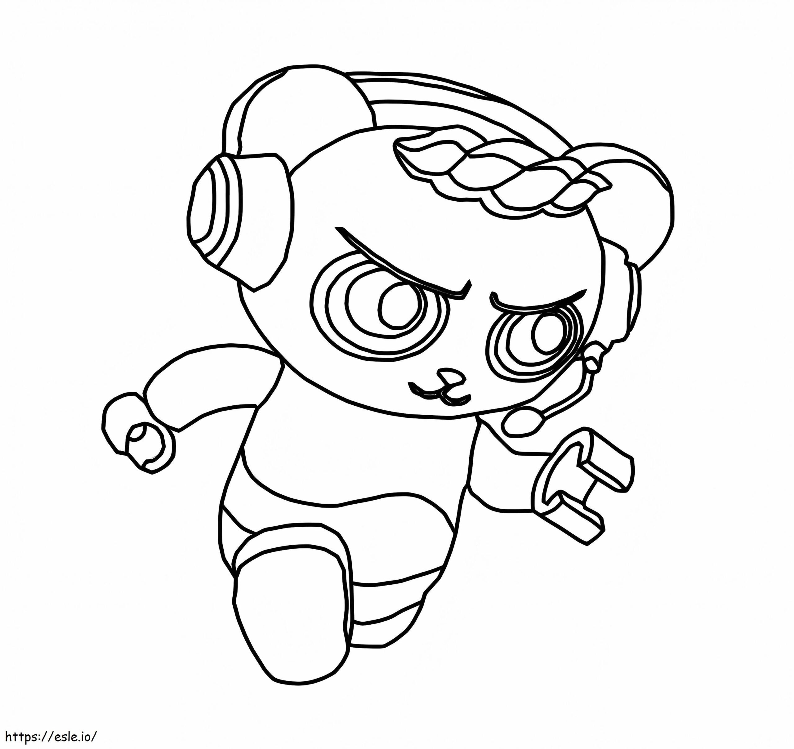 Awesome Combo Panda Coloring Page Printable
