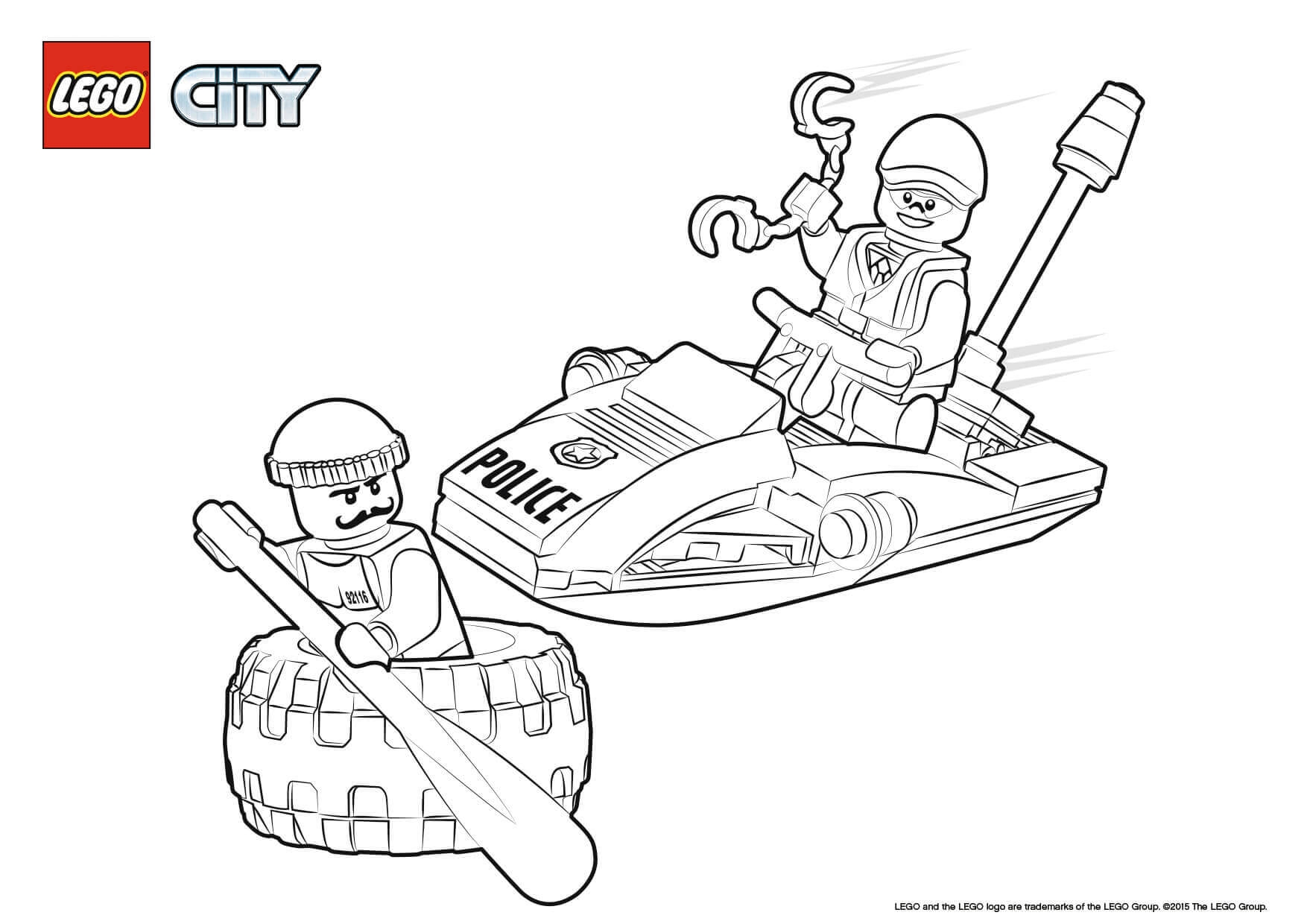 Lego Police Coloring Pages Printable Coloring Pages FREE