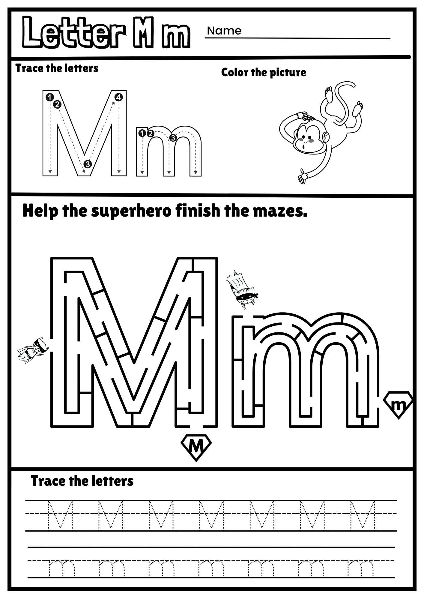 Free Printable Mm Coloring Page Printable