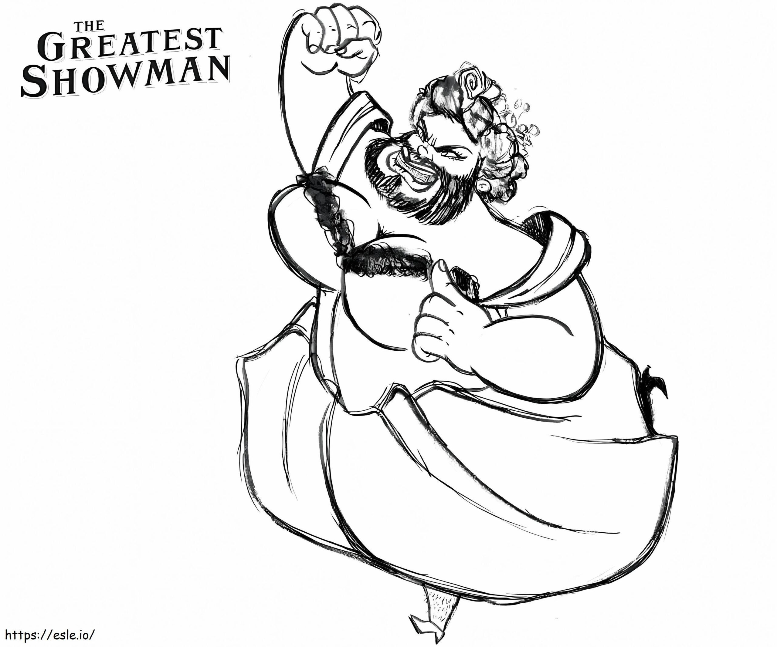 The Greatest Showman Coloring Page Printable
