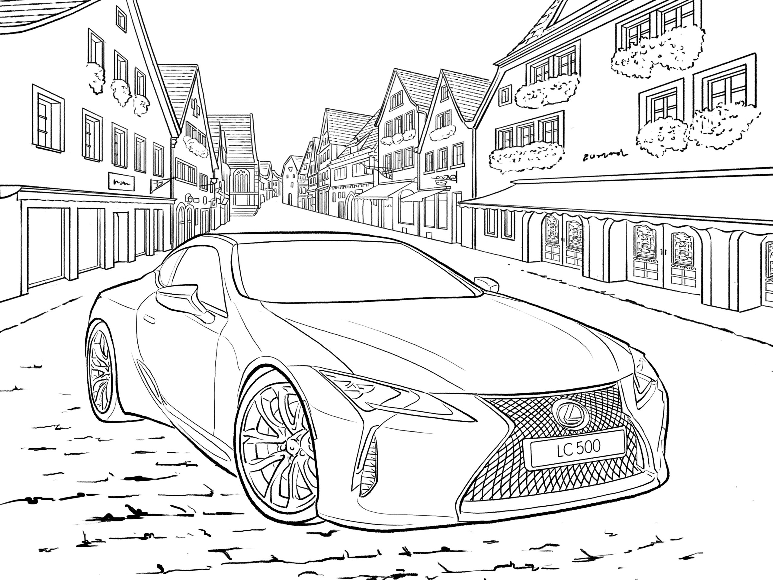 Lexus Colouring Design Your Own LC 500 Racing Car Lexus UK Magazine