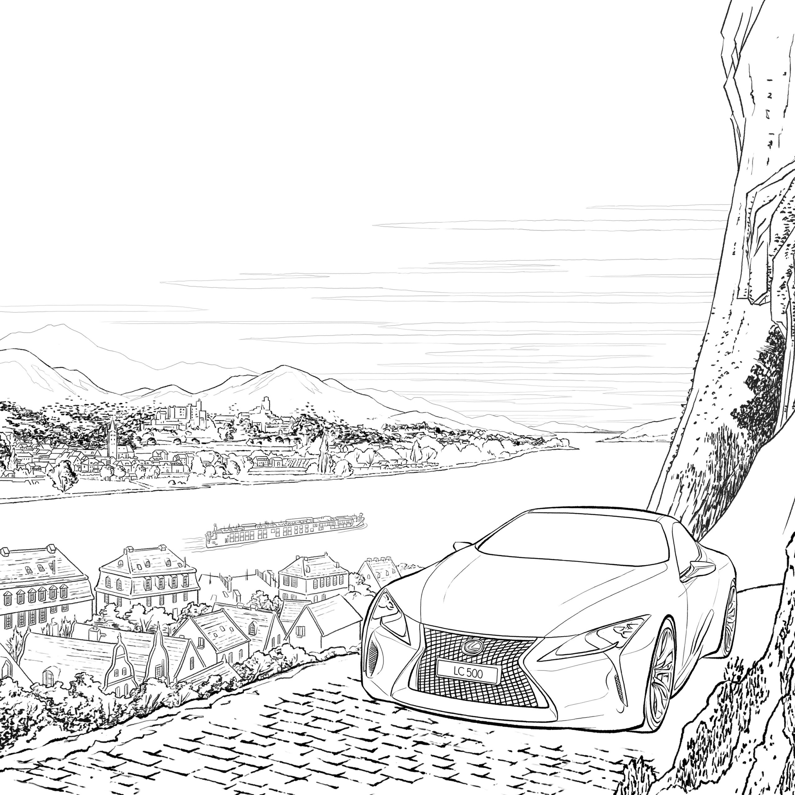 Lexus Colouring Design Your Own LC 500 Racing Car Lexus UK Magazine