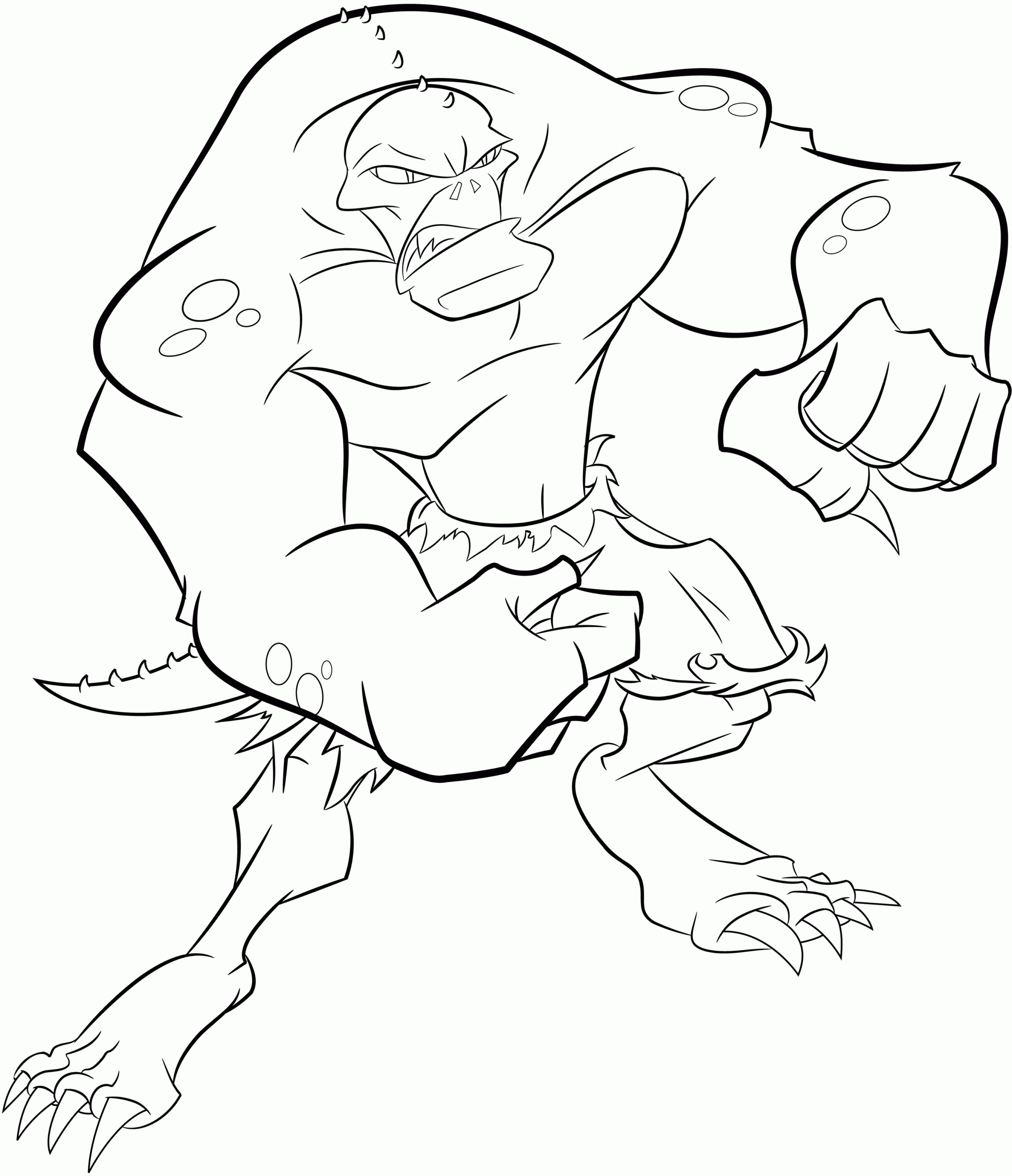 Killercroc Coloring Page Printable