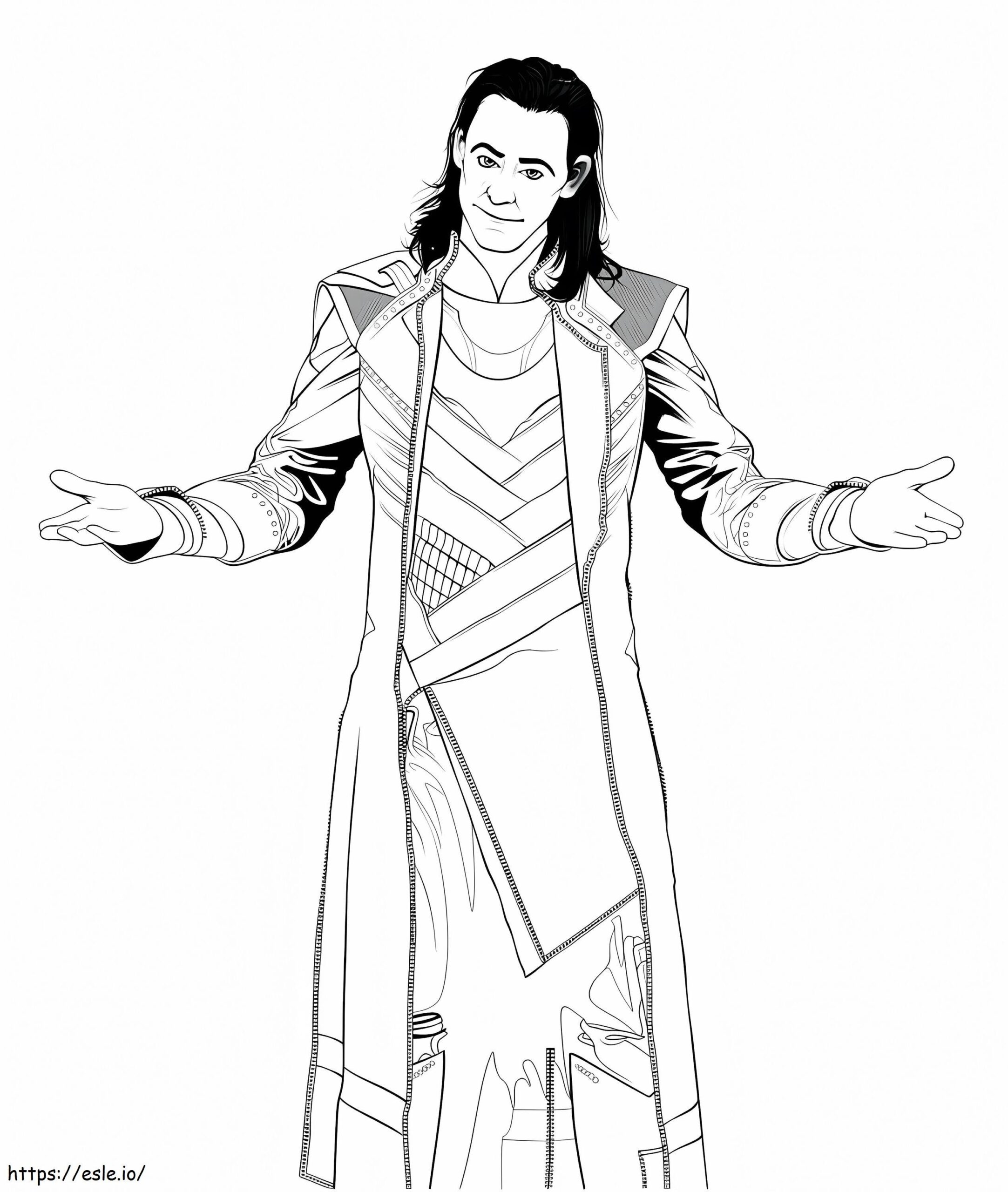 Loki In Movie Coloring Page