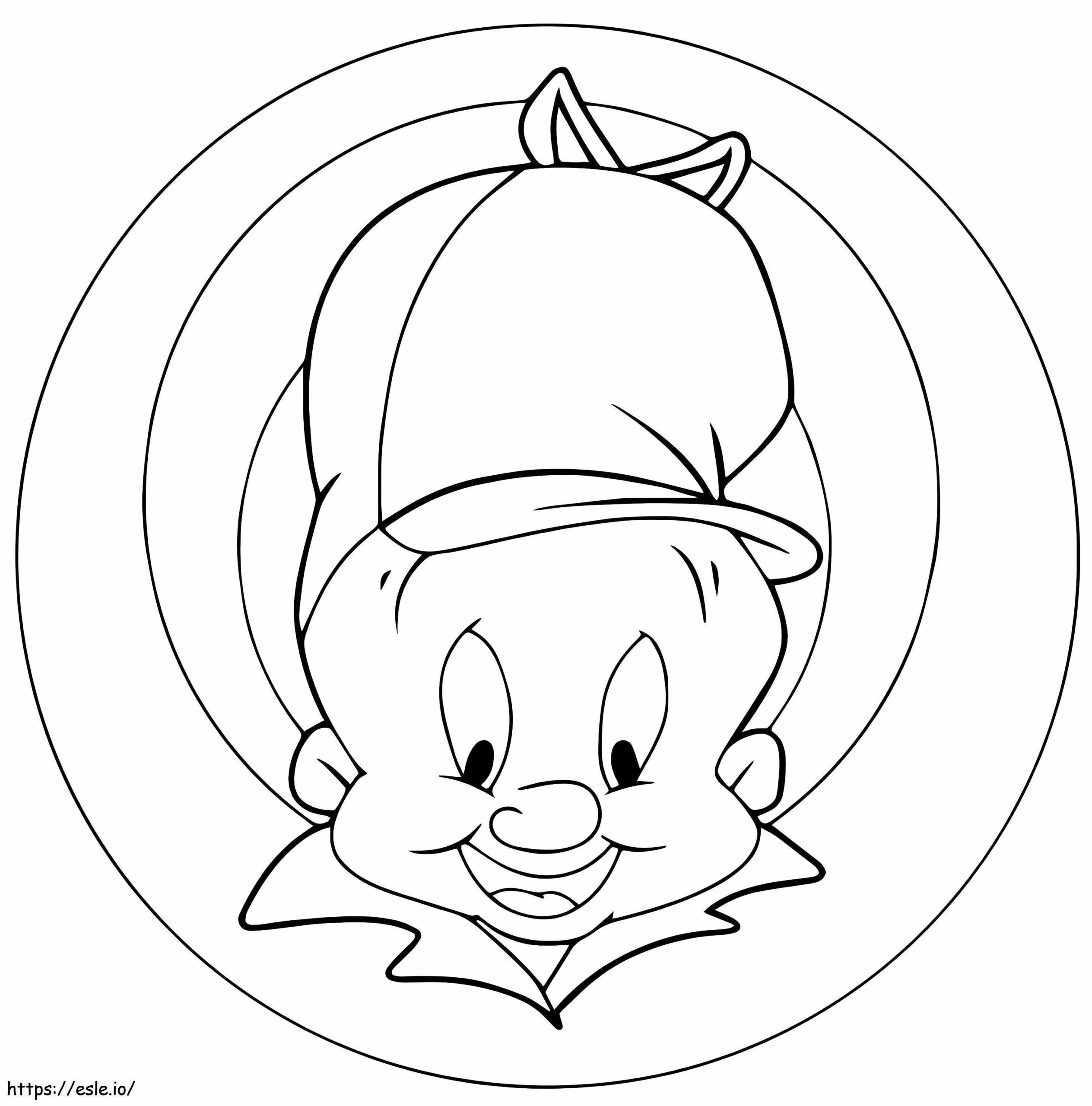 Looney Tunes Elmer Fudd Coloring Page