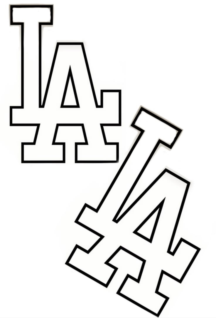 Los Angeles Dodgers Logo Tattoo