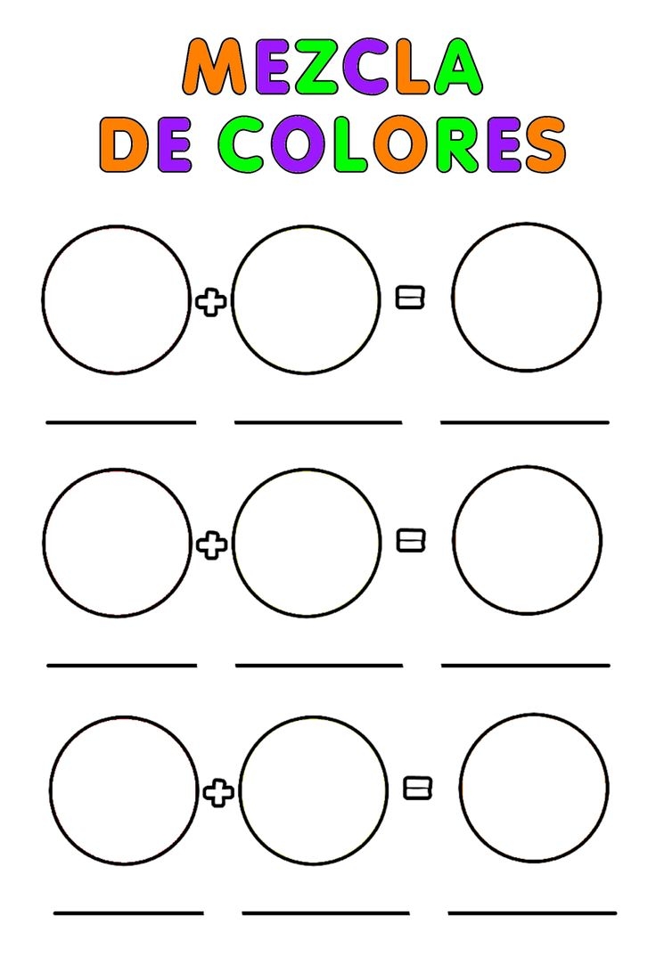 Los Colores Primarios Y Sus Combinaciones Para Ni os