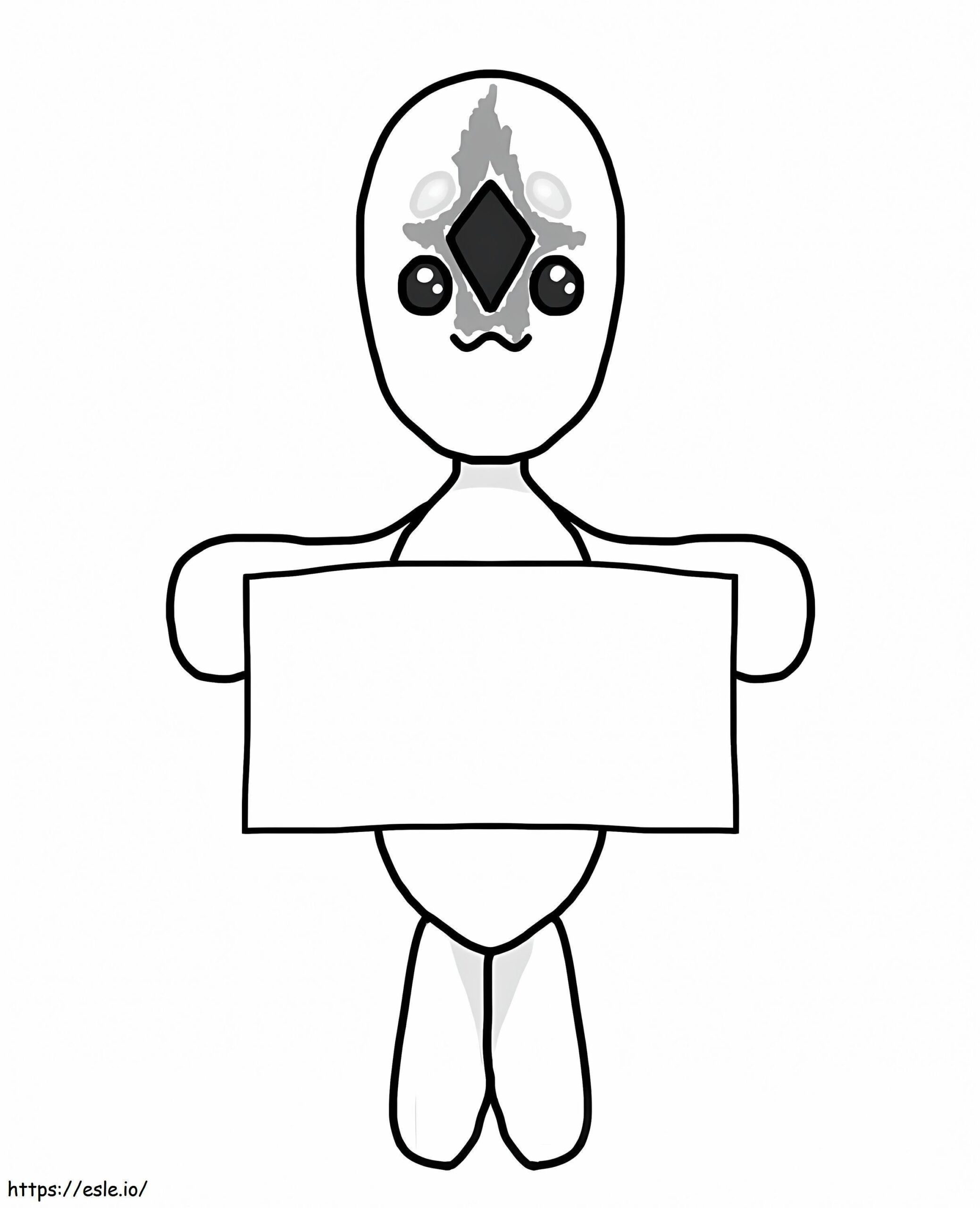 Lovely Scp 173 Coloring Page
