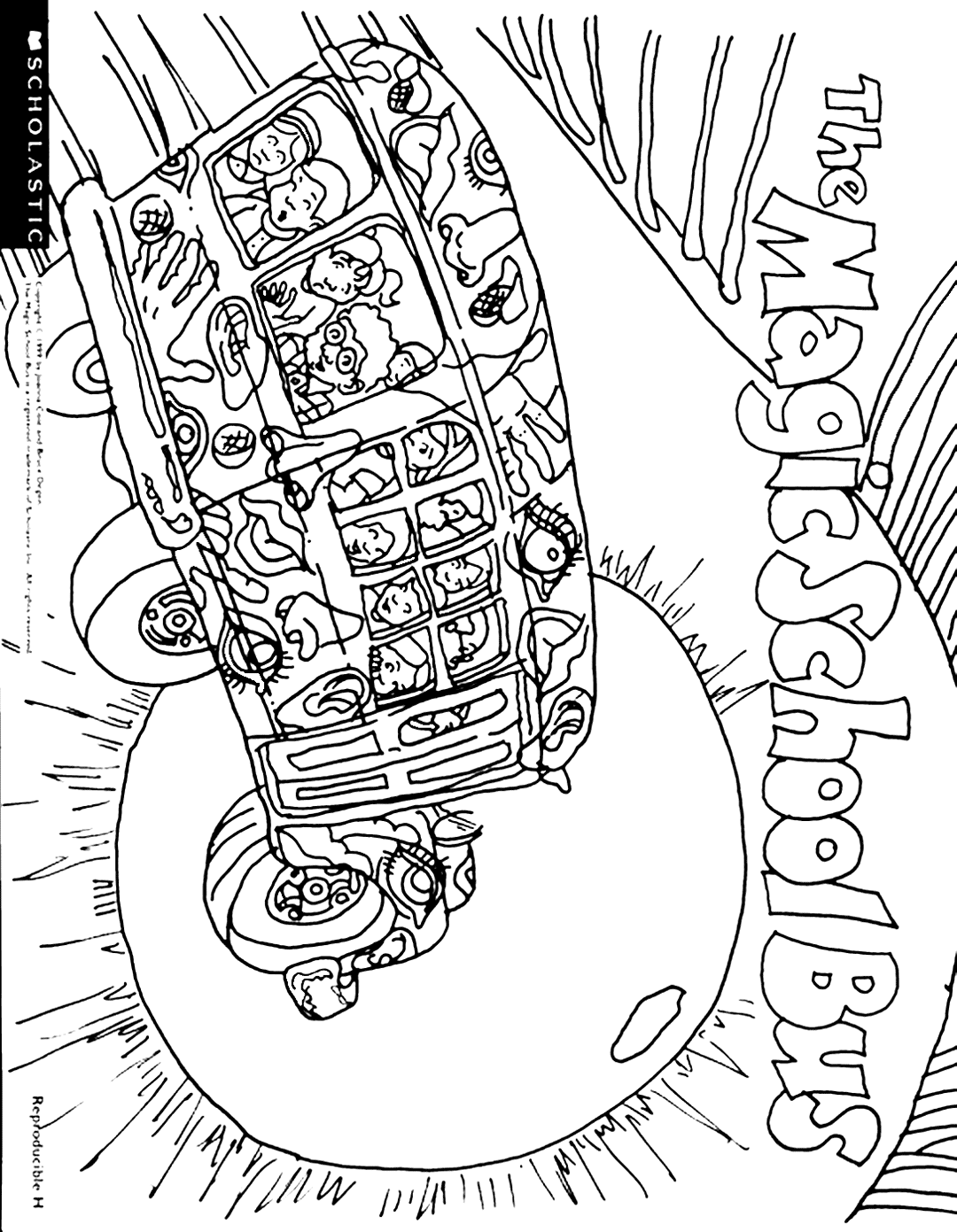 Magic School Bus Coloring Pages Printable Coloring Pages FREE
