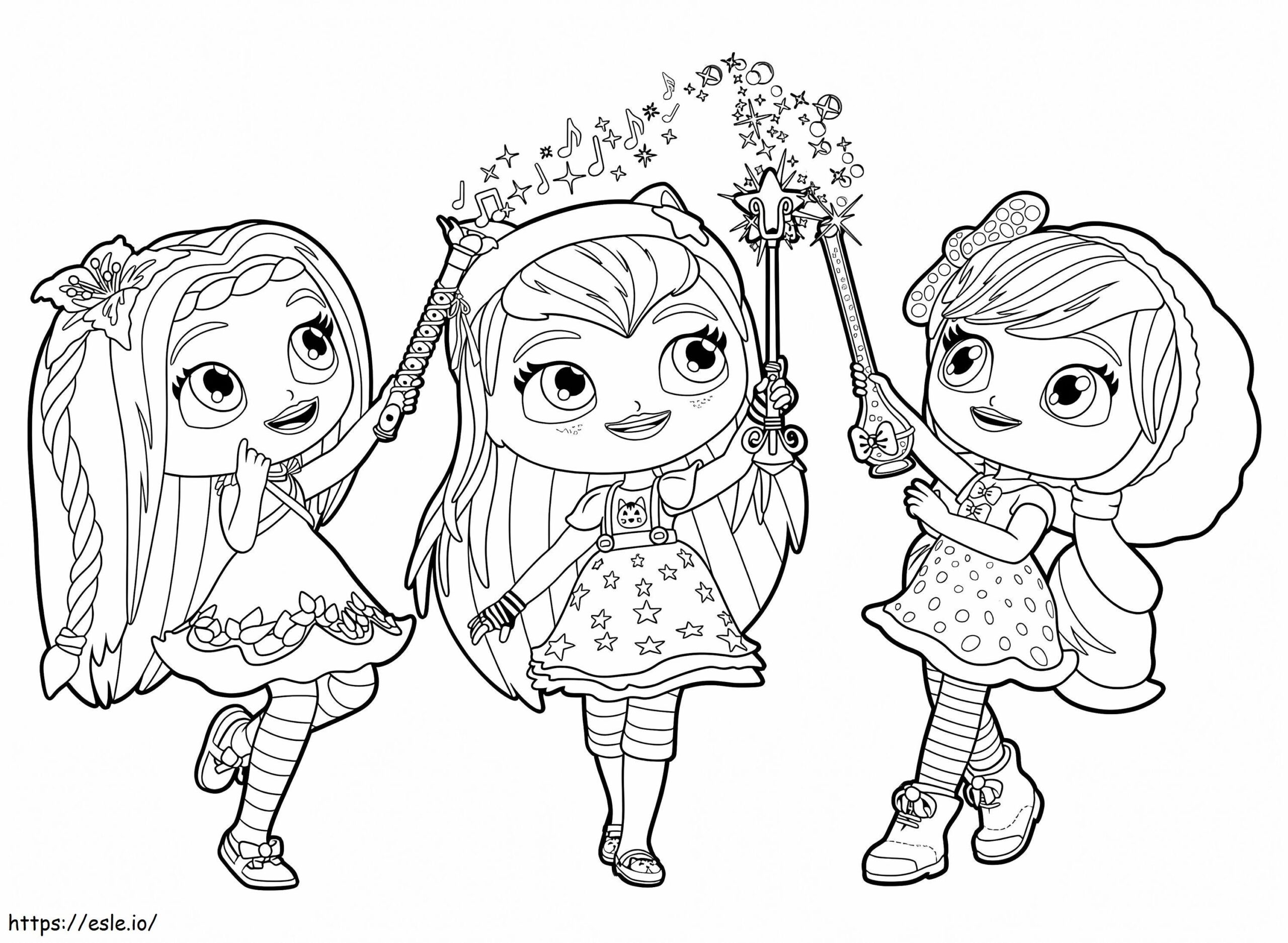 Magical Little Charmers Coloring Page