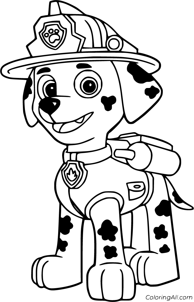 Marshall Paw Patrol Coloring Pages 13 Free Printables ColoringAll