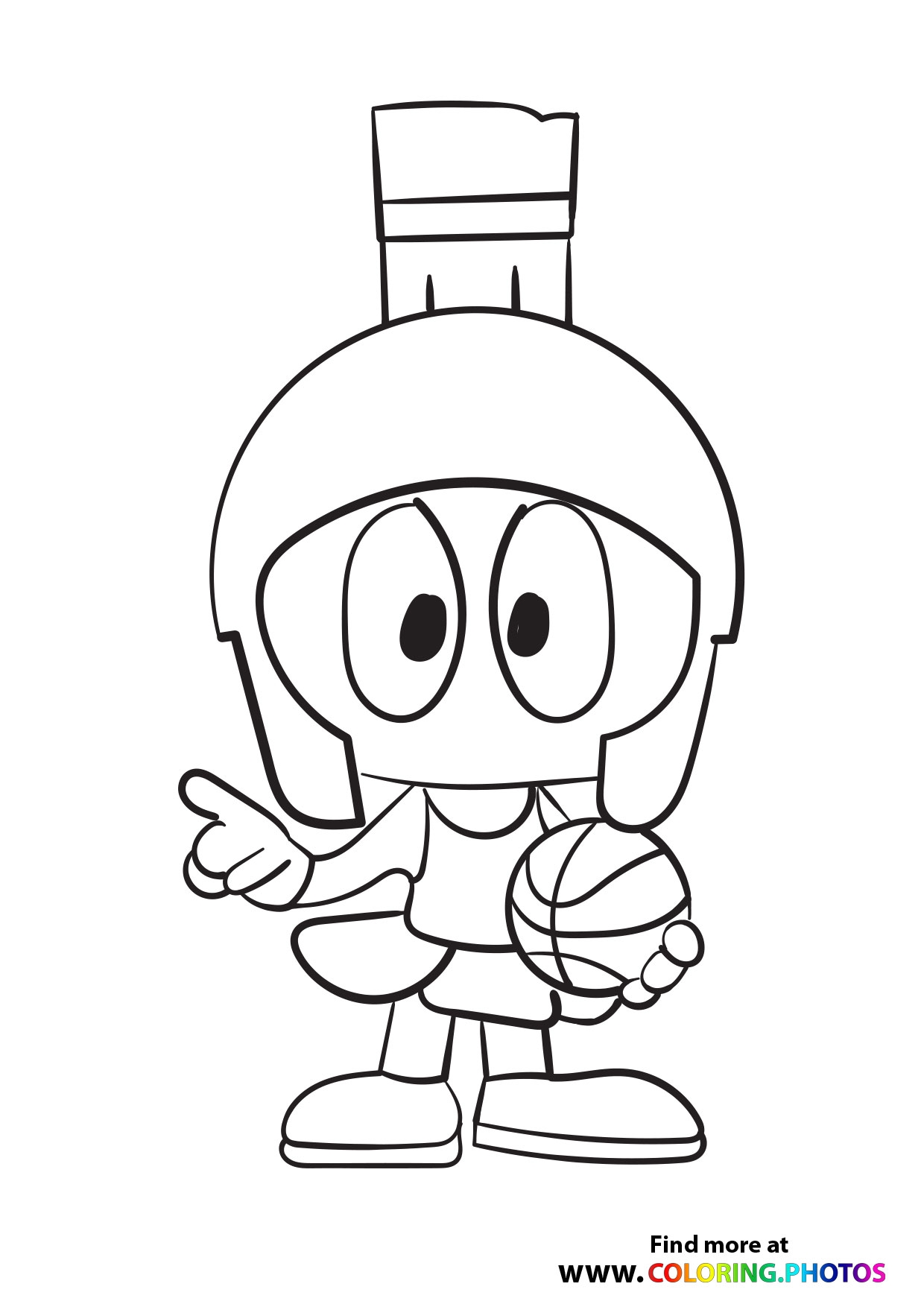 Marvin The Martian Space Jam A New Legacy Coloring Pages For Kids