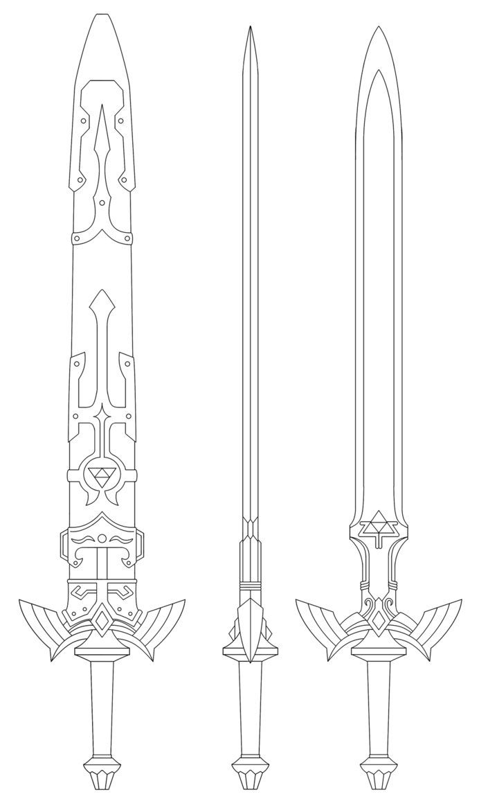 Master Sword Zelda Blueprint 2866569