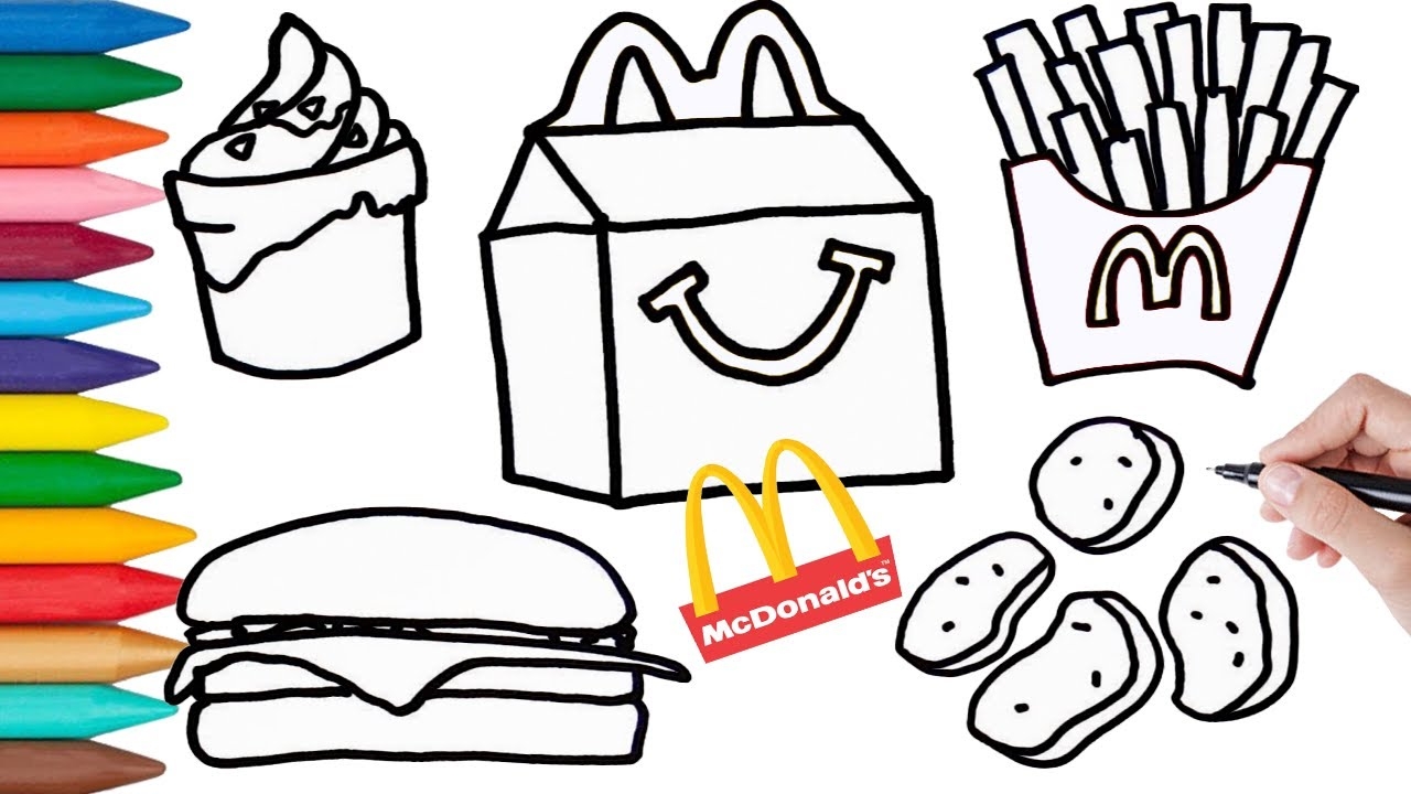McDonald s Coloring Page Easy YouTube