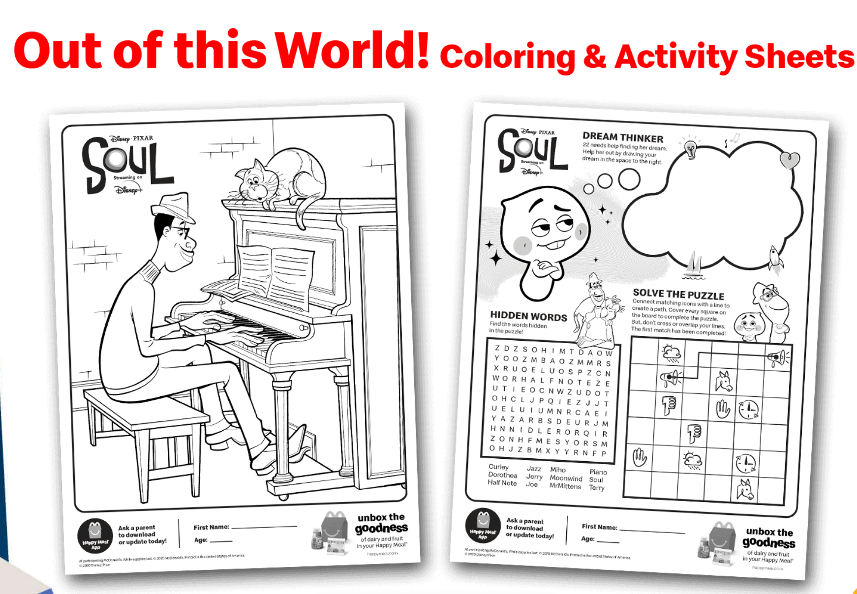 Mcdonald Happy Meal Coloring Coloring Page