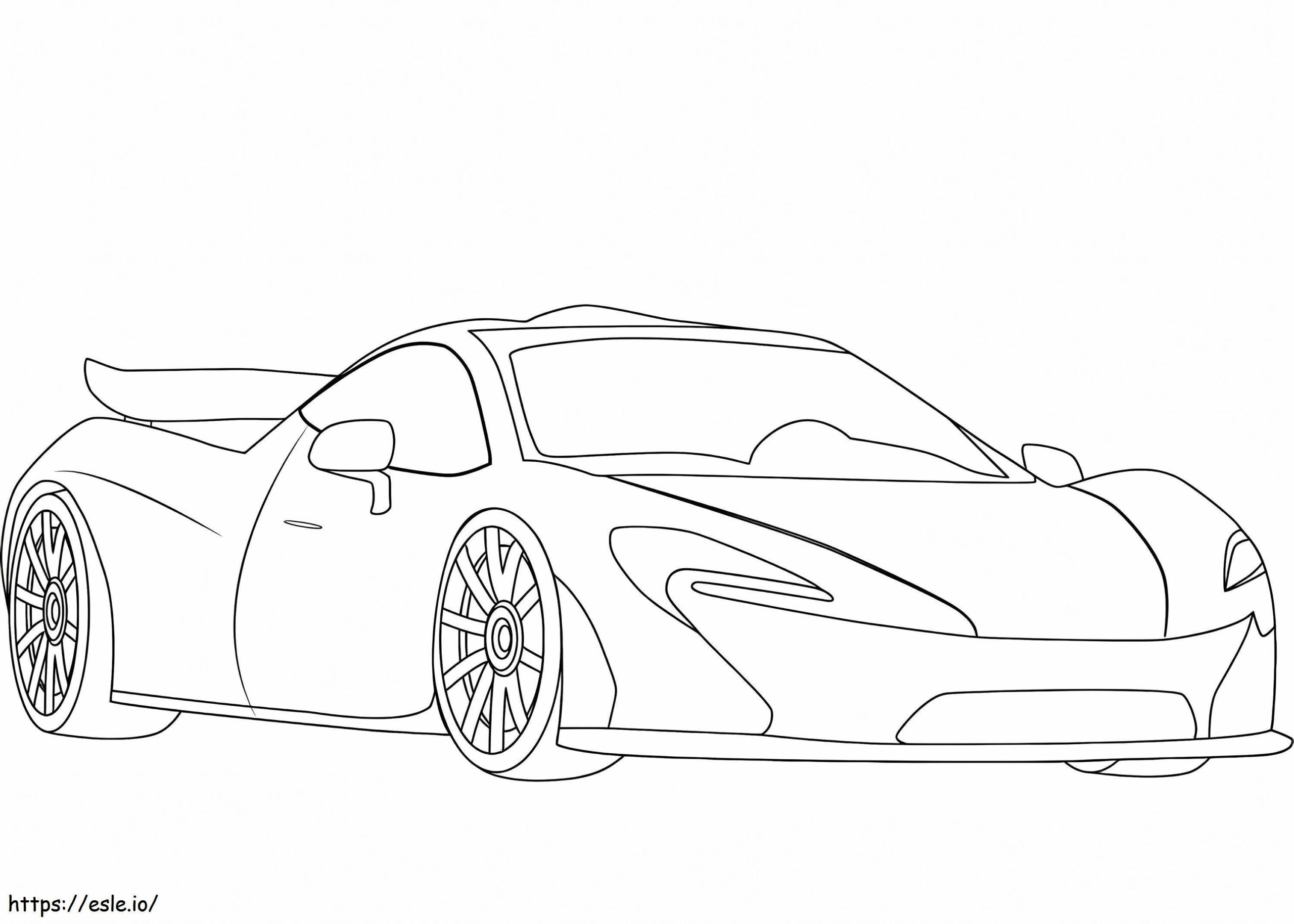 Mclaren P1 Coloring Page Printable