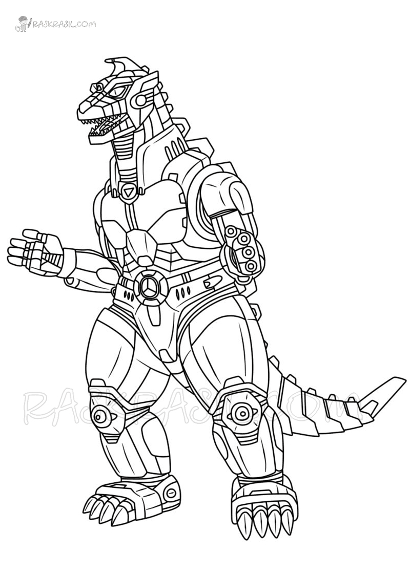 Mechagodzilla Coloring Page Printable