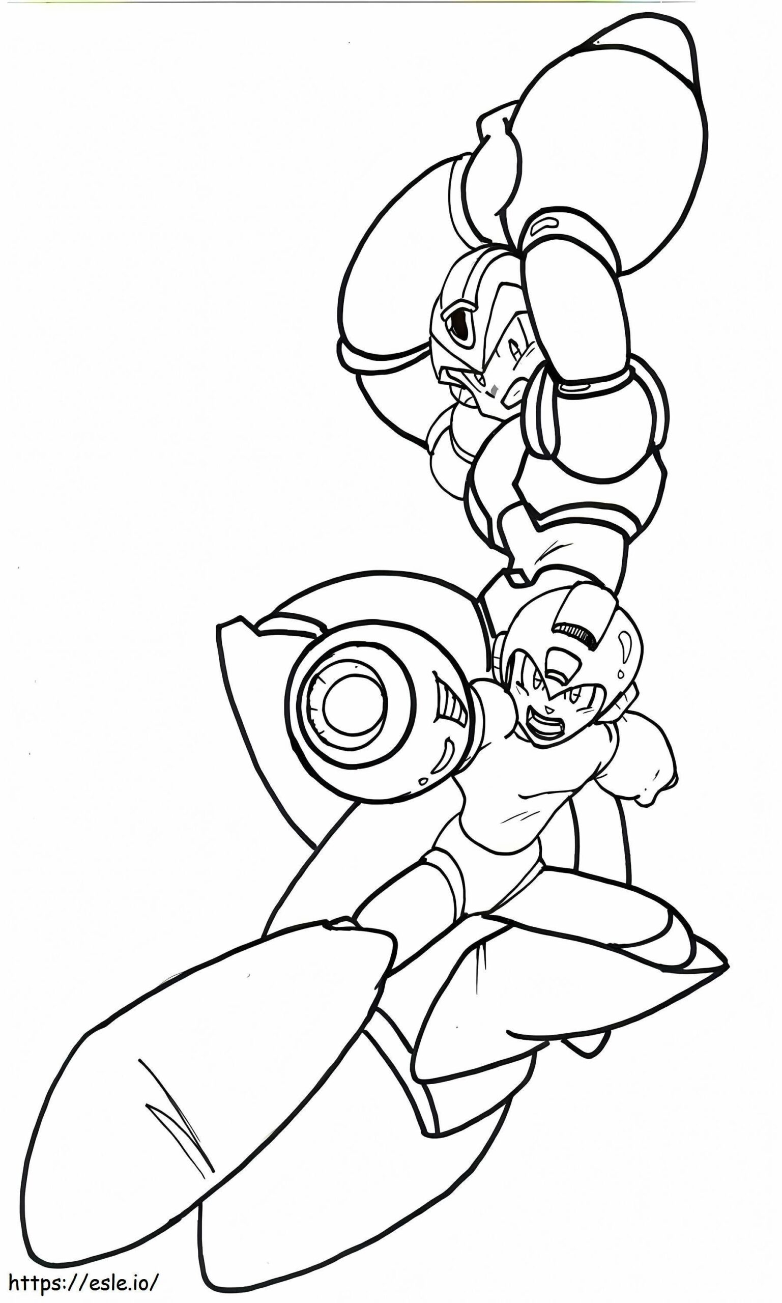 Mega Man 4 Coloring Page