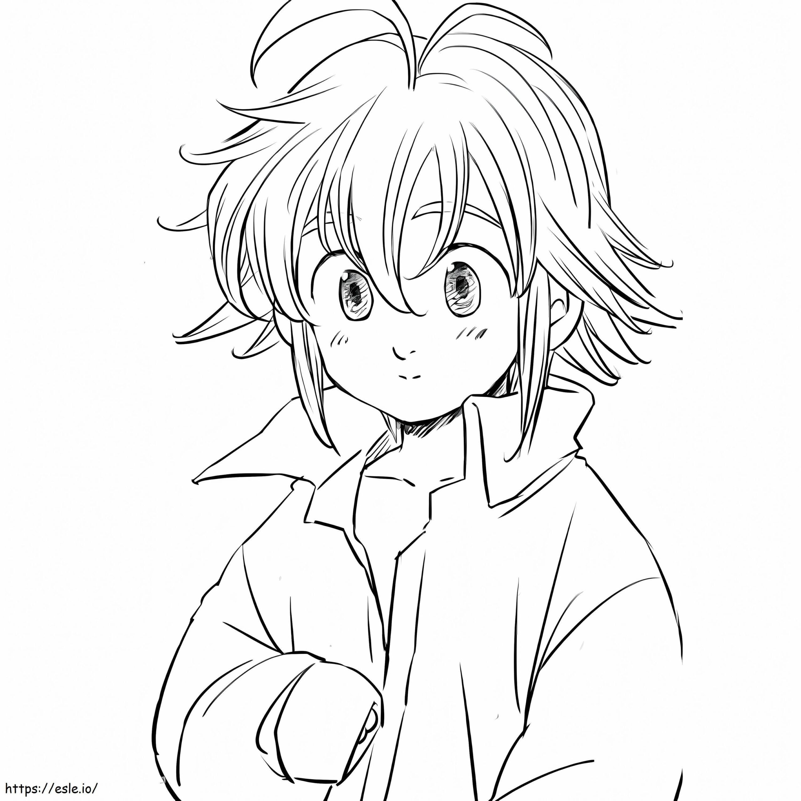 Meliodas Dibujos Para Colorear Printable