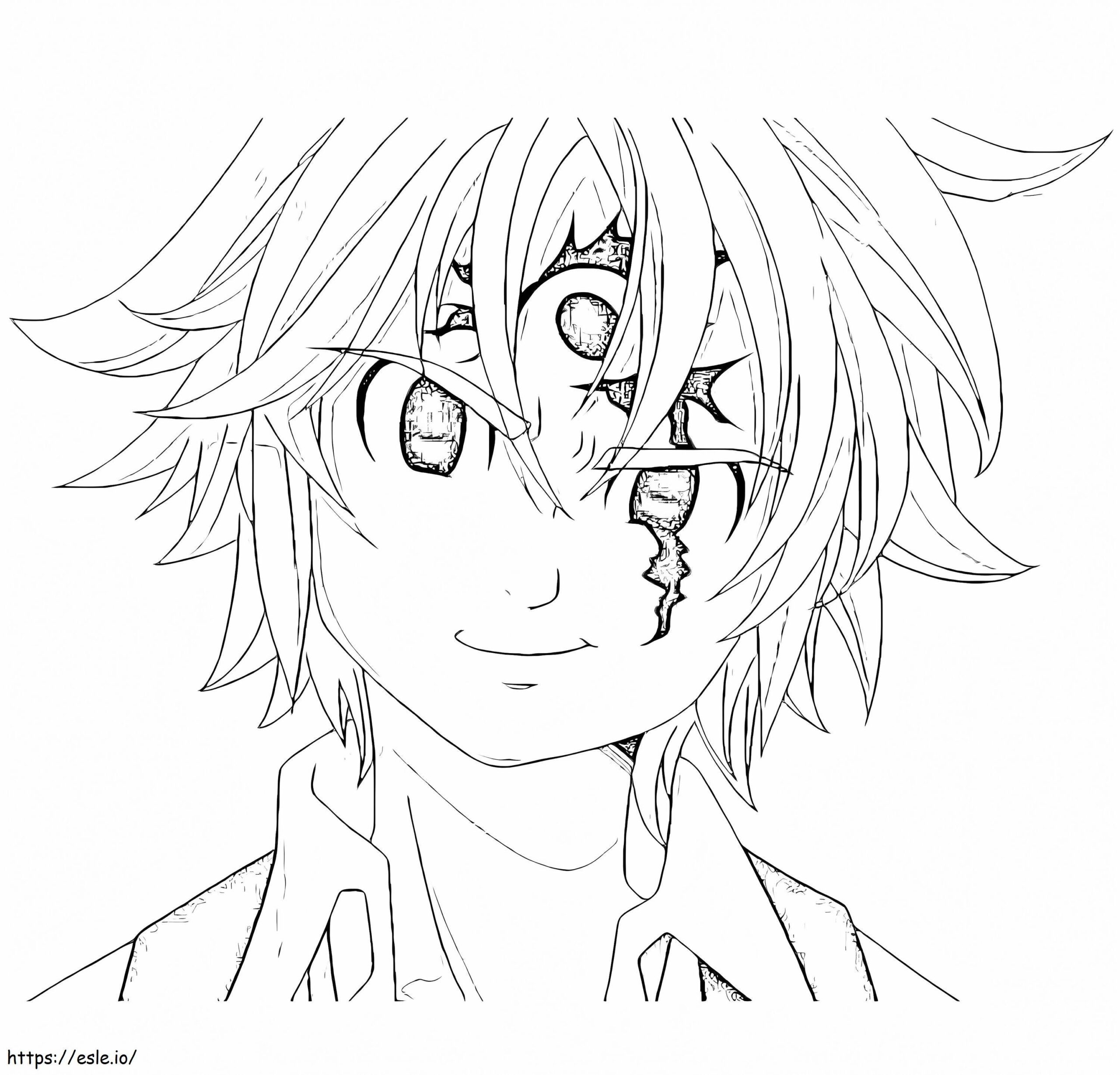 Meliodas Para Colorear