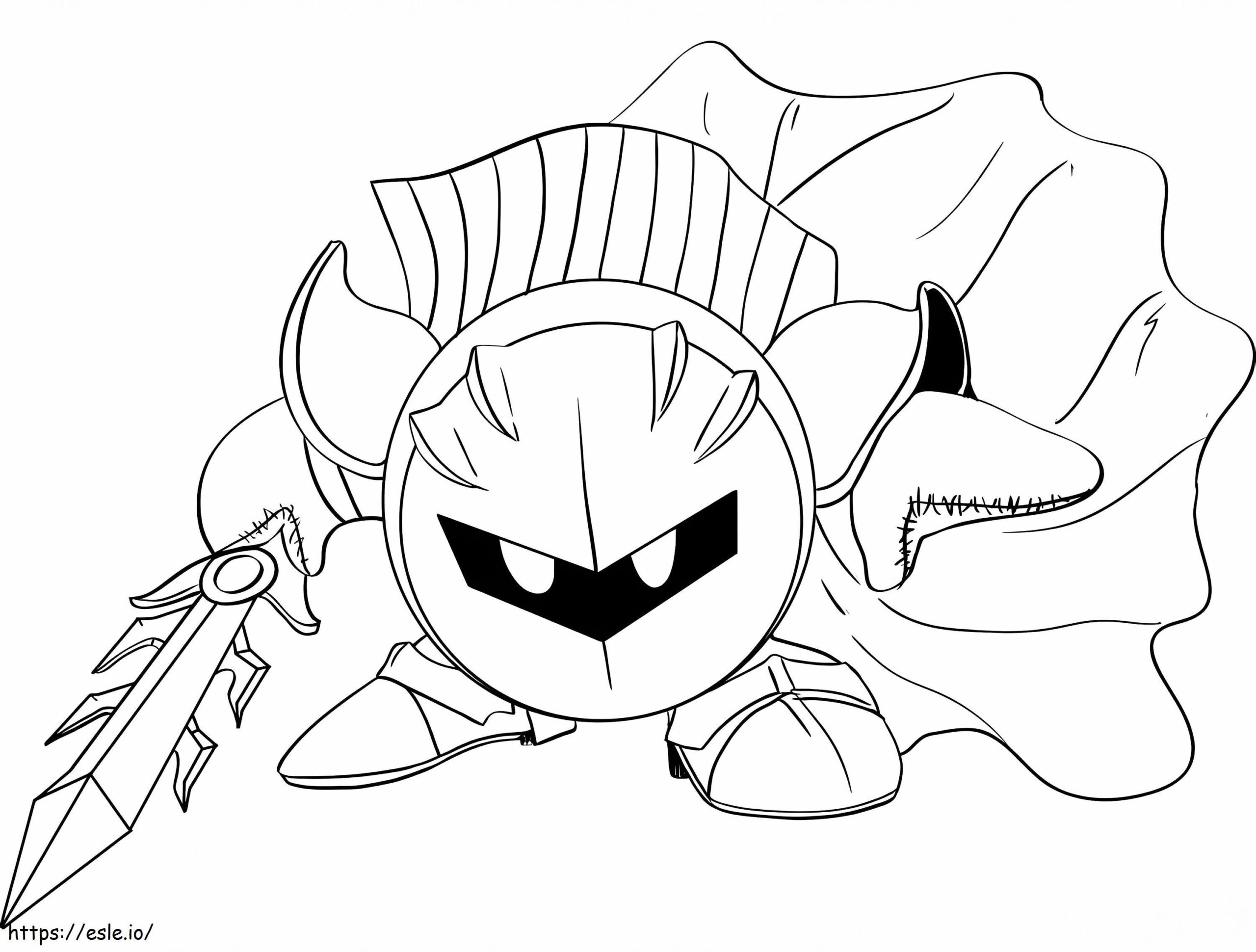 Meta Knight Coloring Page